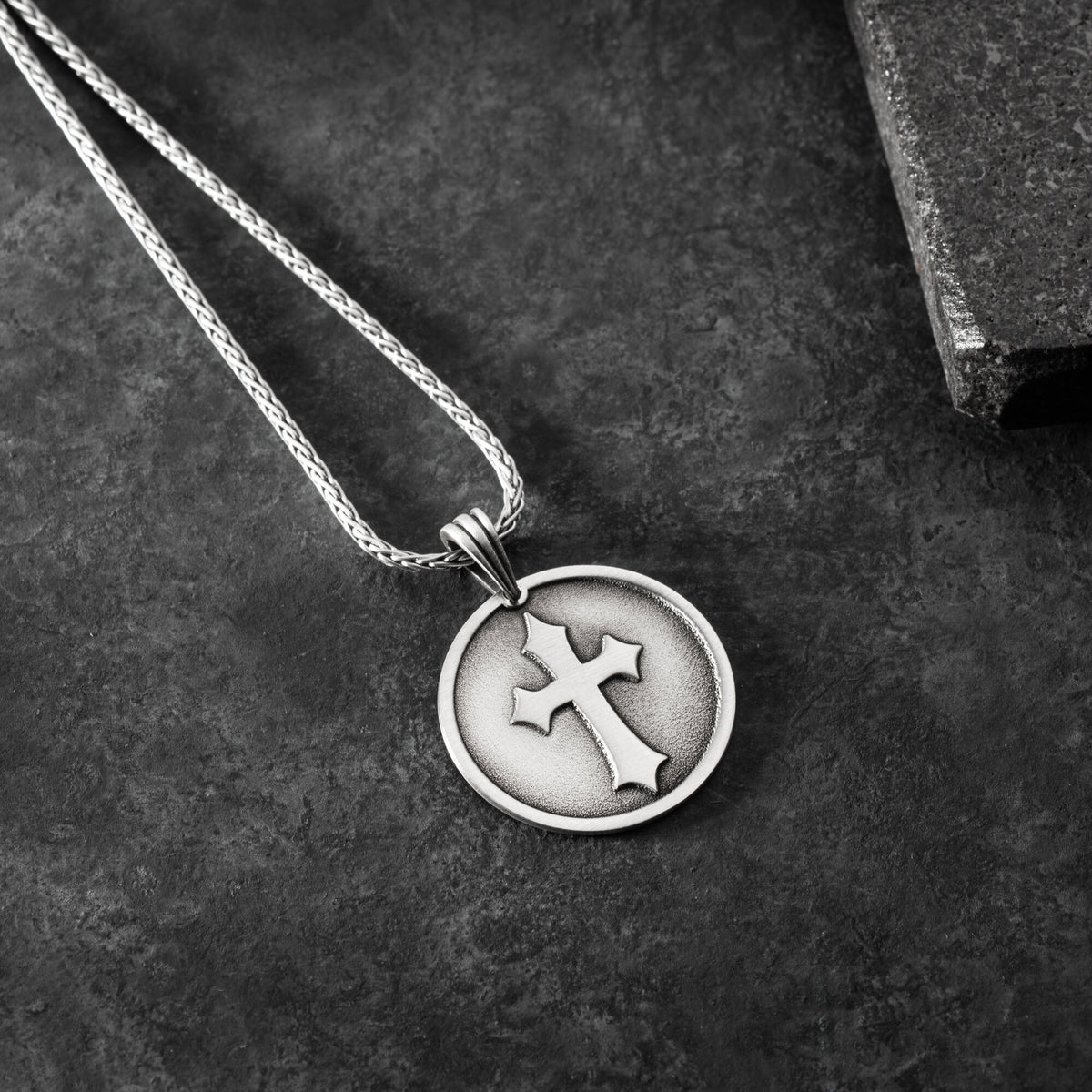 Guardian Cross Necklace For Men