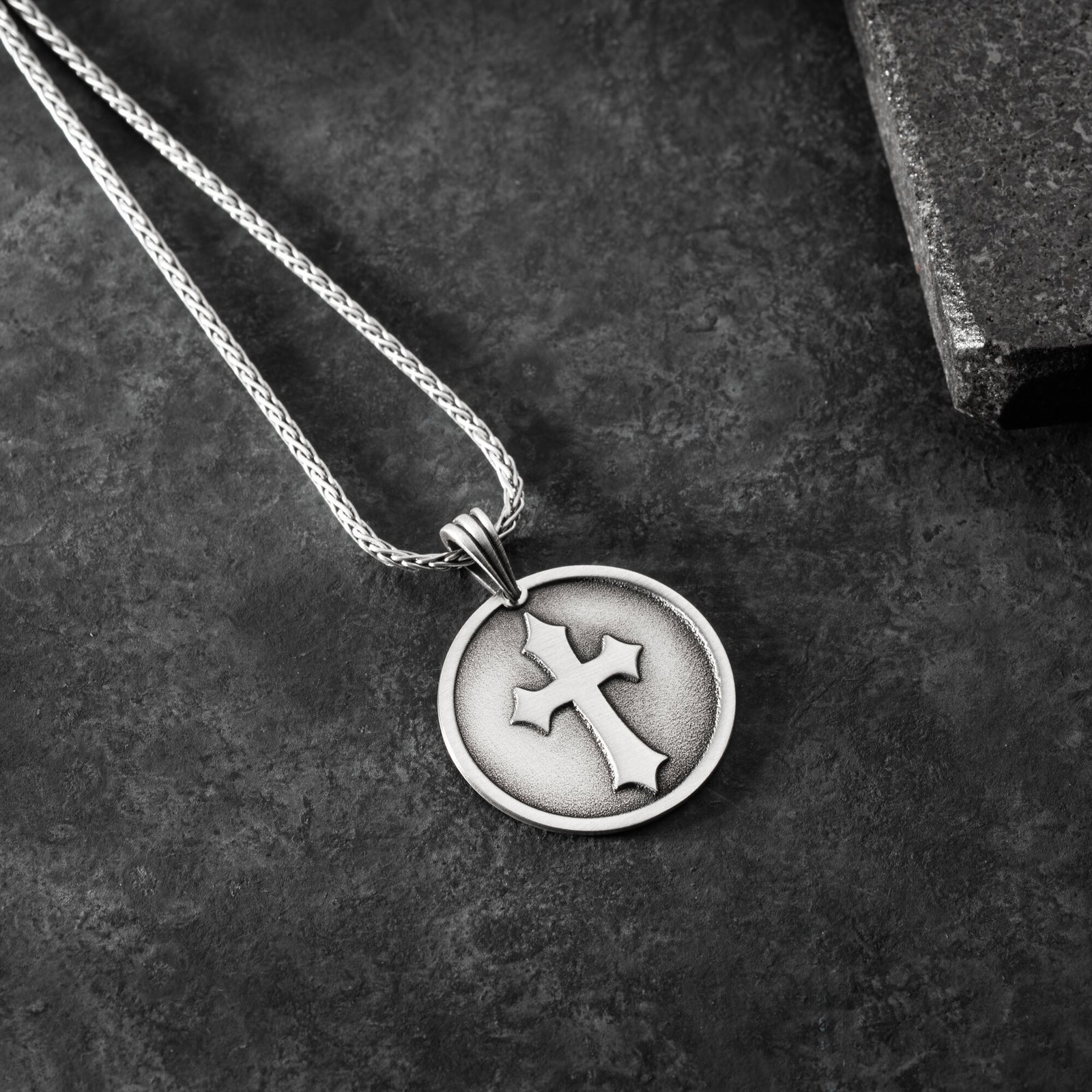 Guardian Cross Necklace For Men