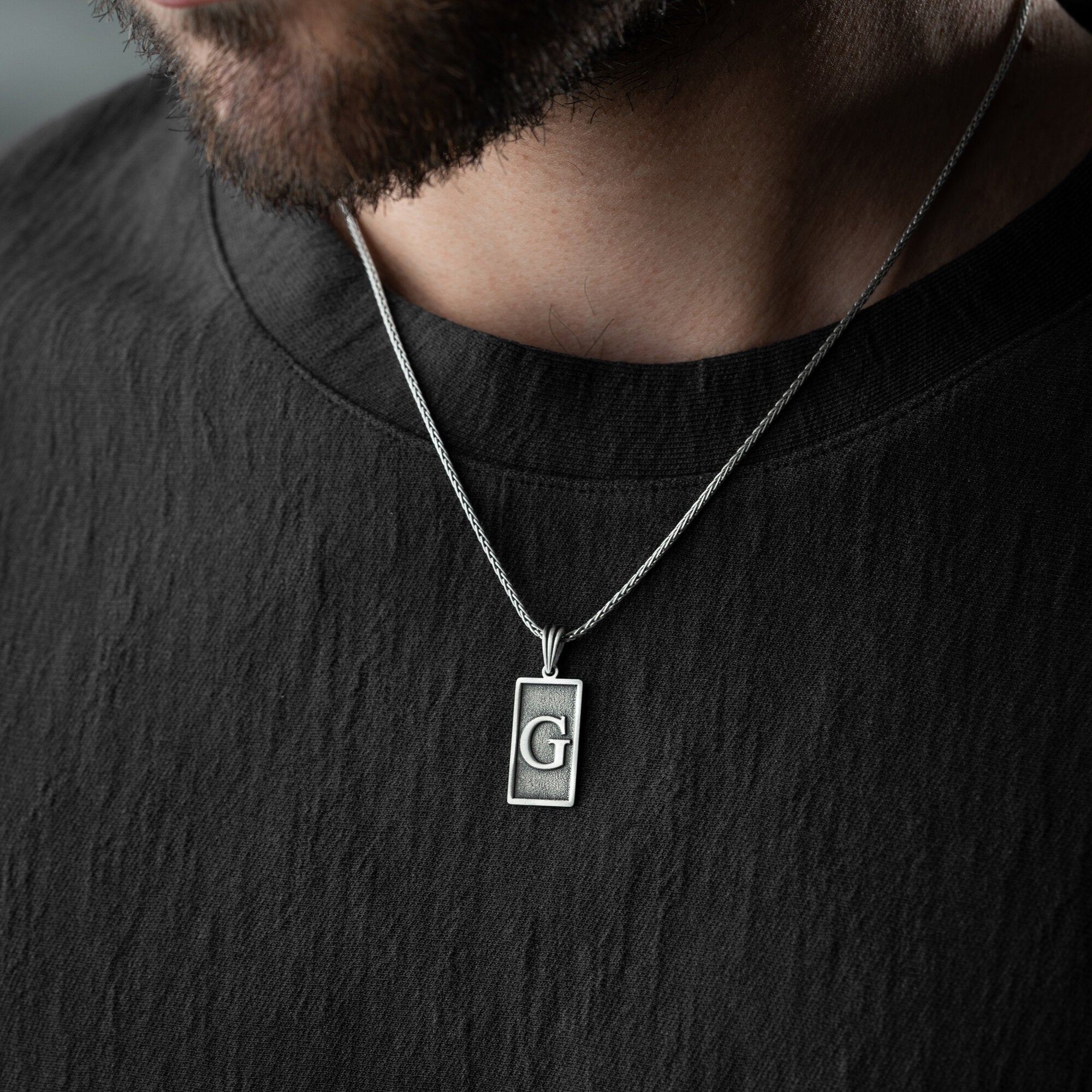 Men’s Personalised Initial Necklace