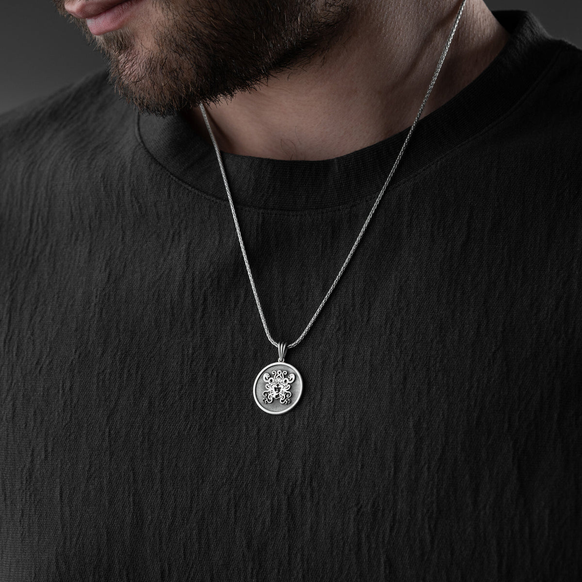 Medusa Head Necklace For Men