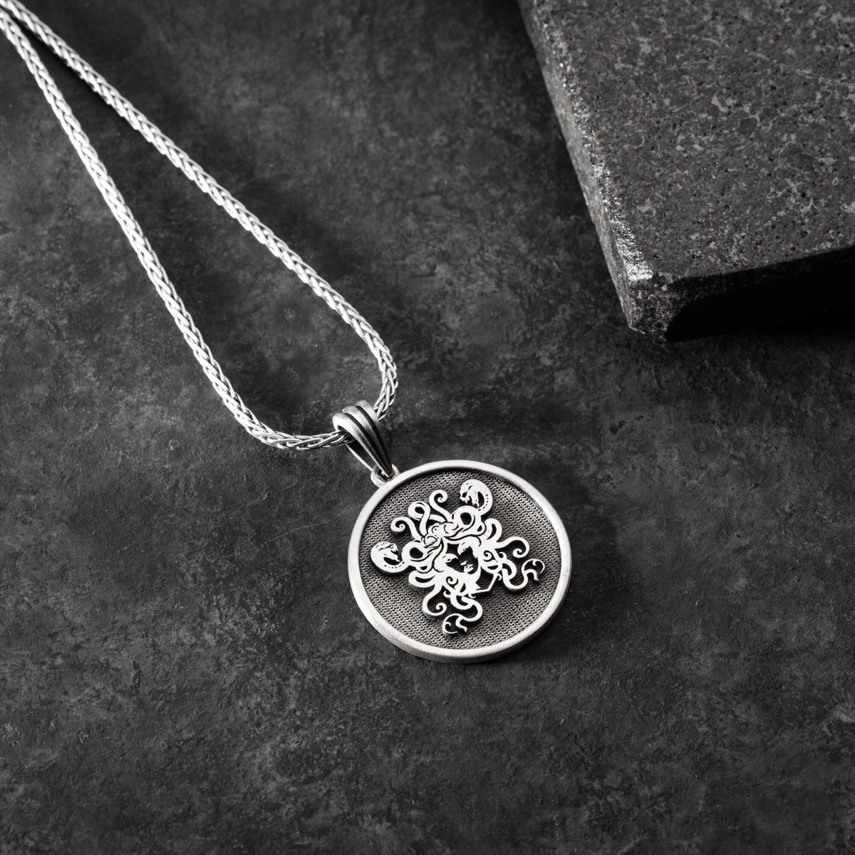 Medusa Head Necklace For Men