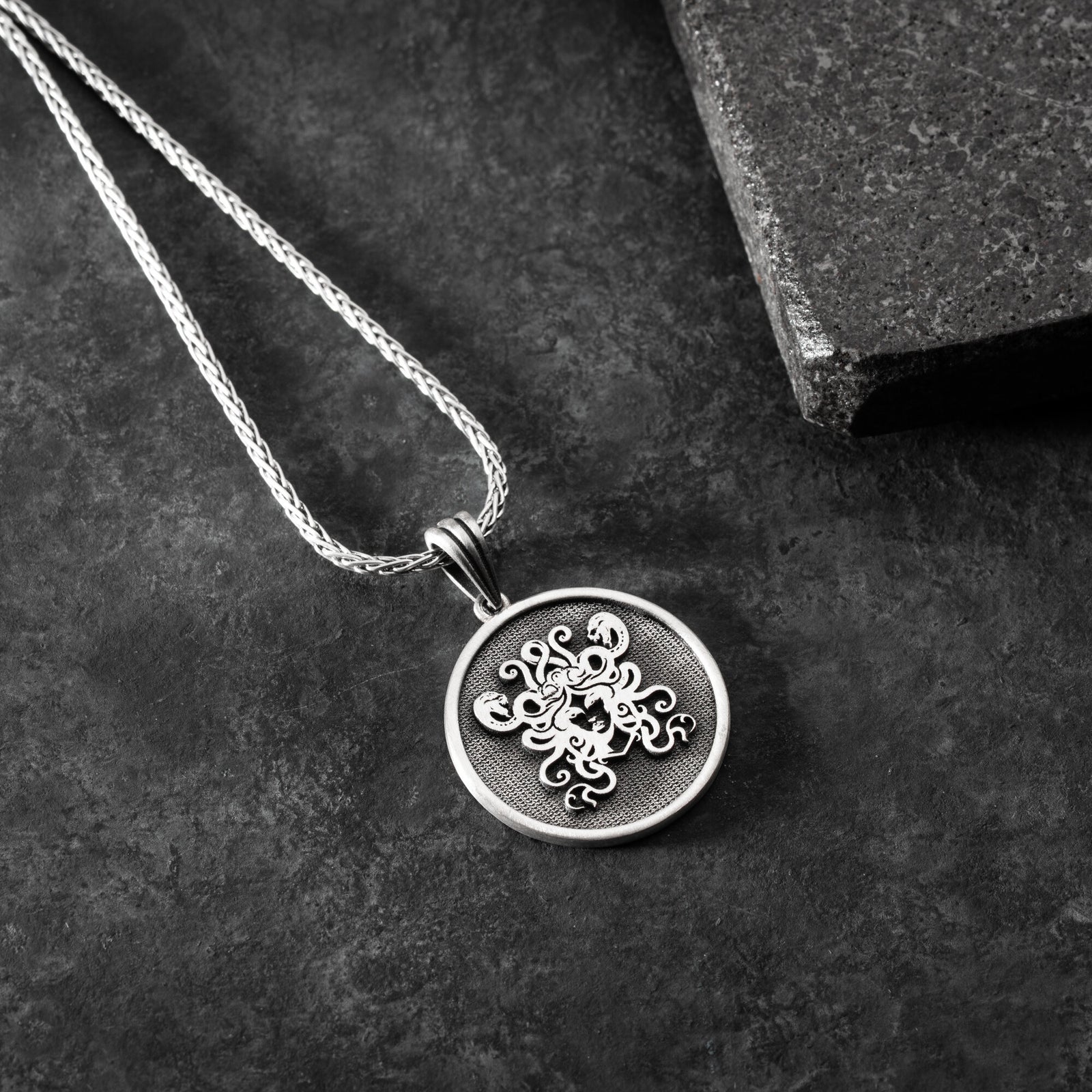 Medusa Head Necklace For Men