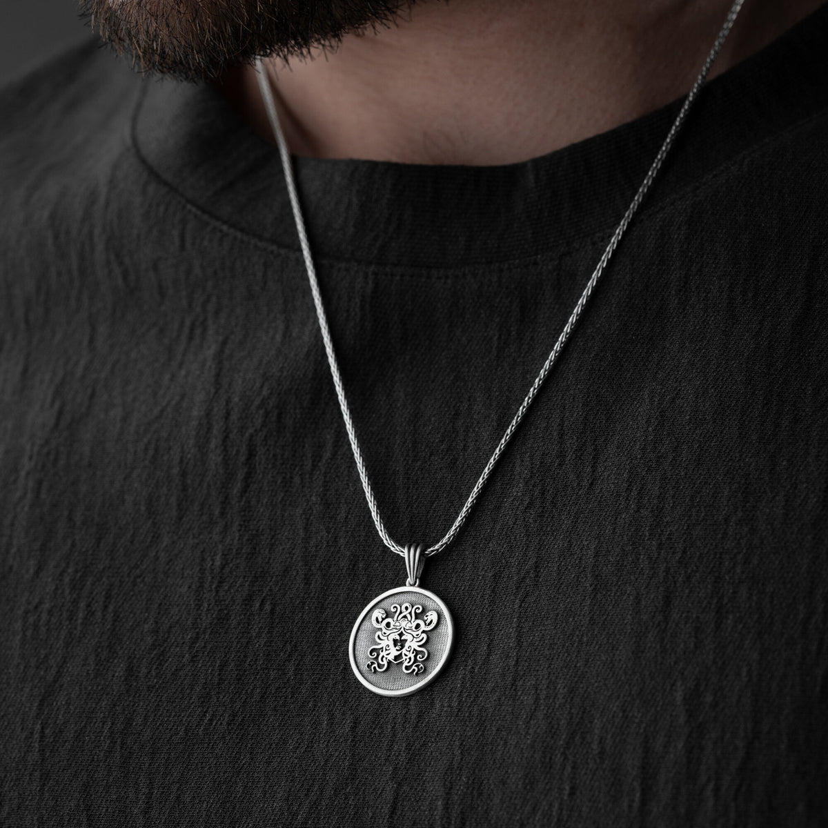Medusa Head Necklace For Men