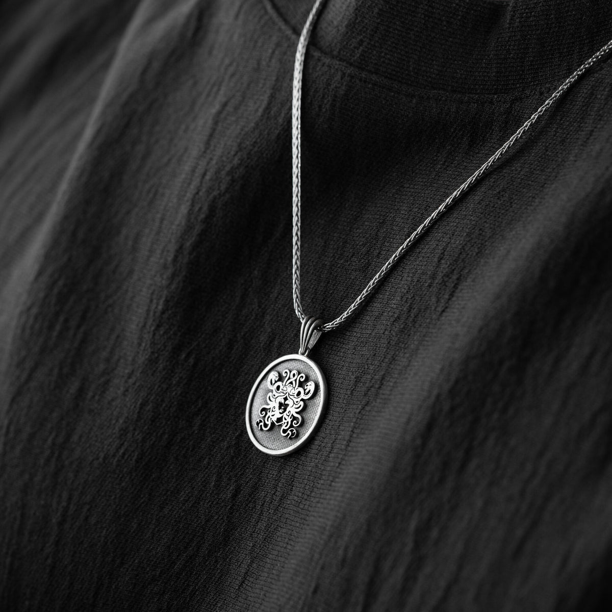 Medusa Head Necklace For Men