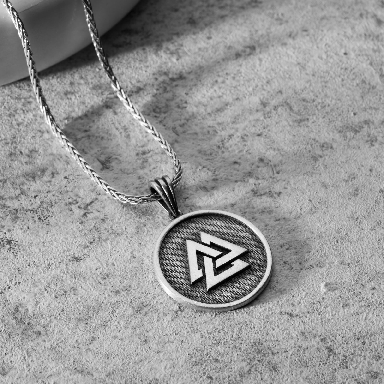 Nordic Valknut Necklace for Men