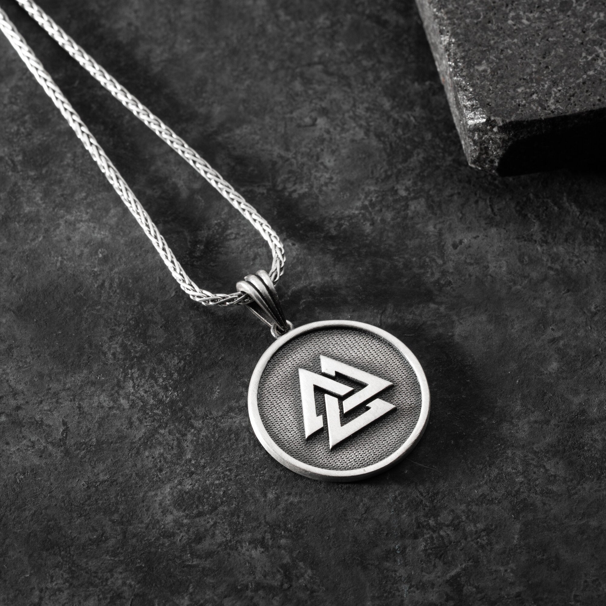 Nordic Valknut Necklace for Men