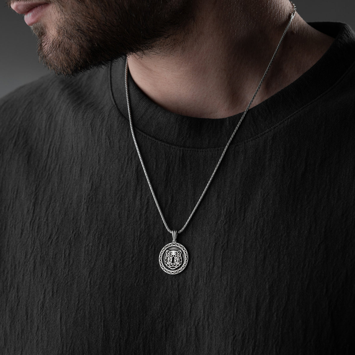 Origami Tiger Necklace For Men