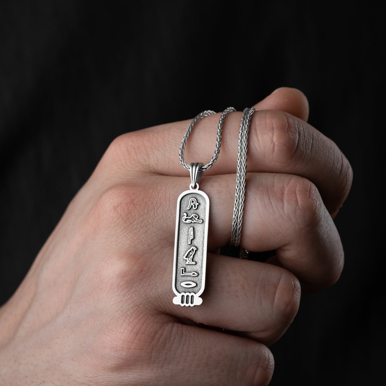Personalised Egypt Cartouche Necklace For Men