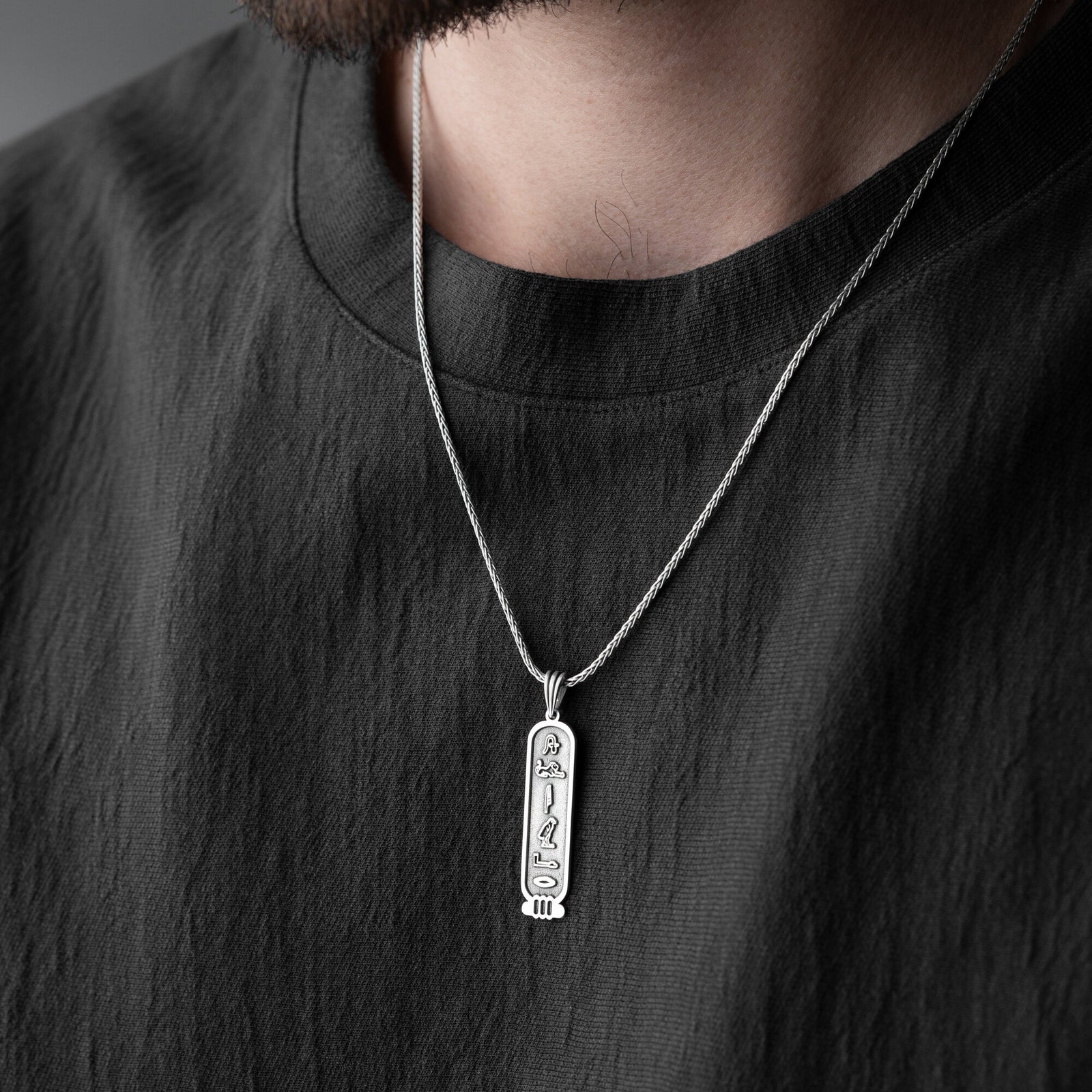 Personalised Egypt Cartouche Necklace For Men