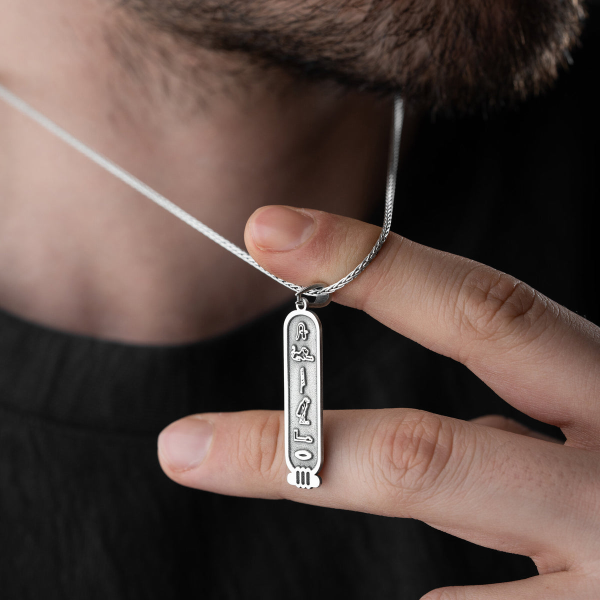 Personalised Egypt Cartouche Necklace For Men