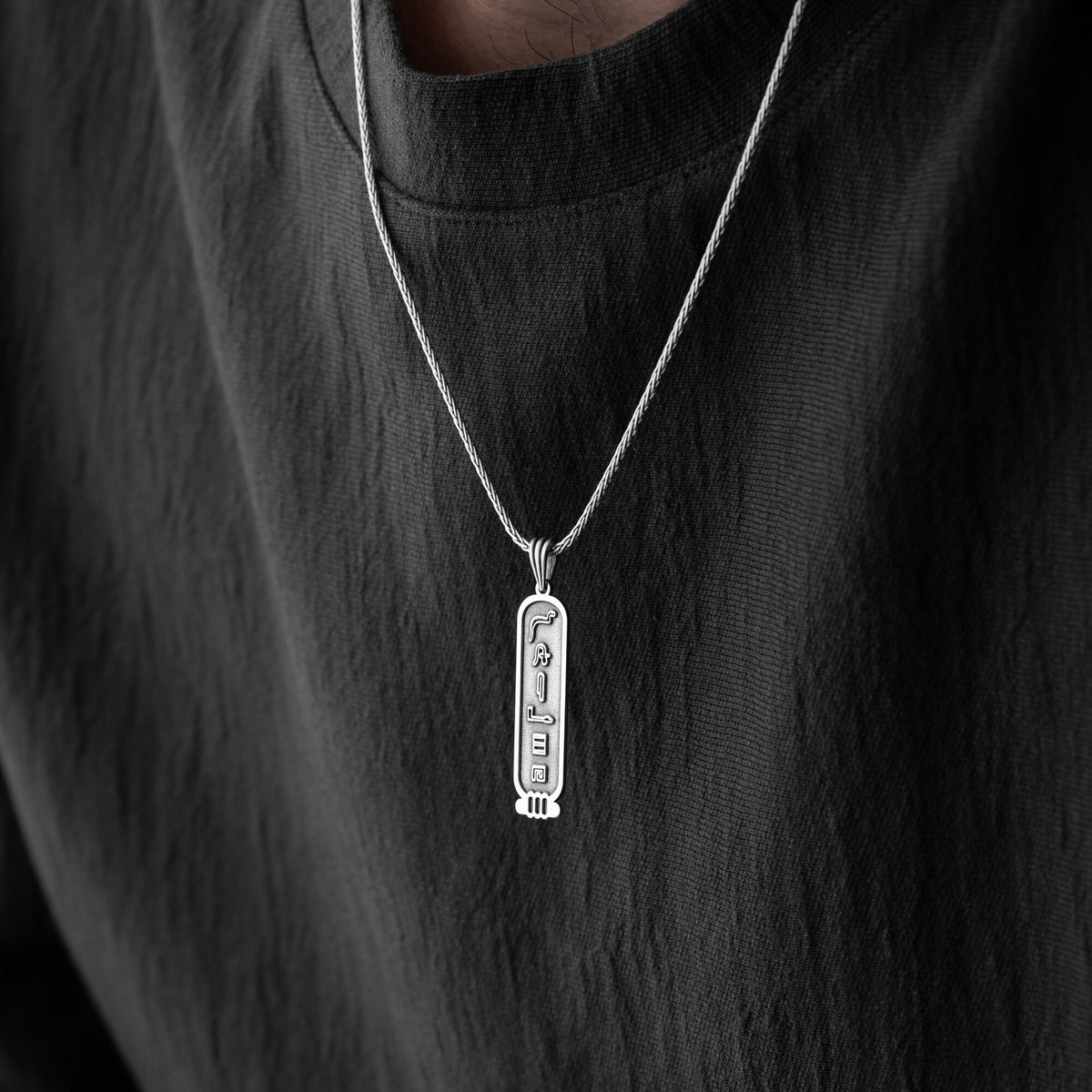 Personalised Egypt Cartouche Necklace For Men