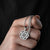Star Of David Initial Necklace For Men