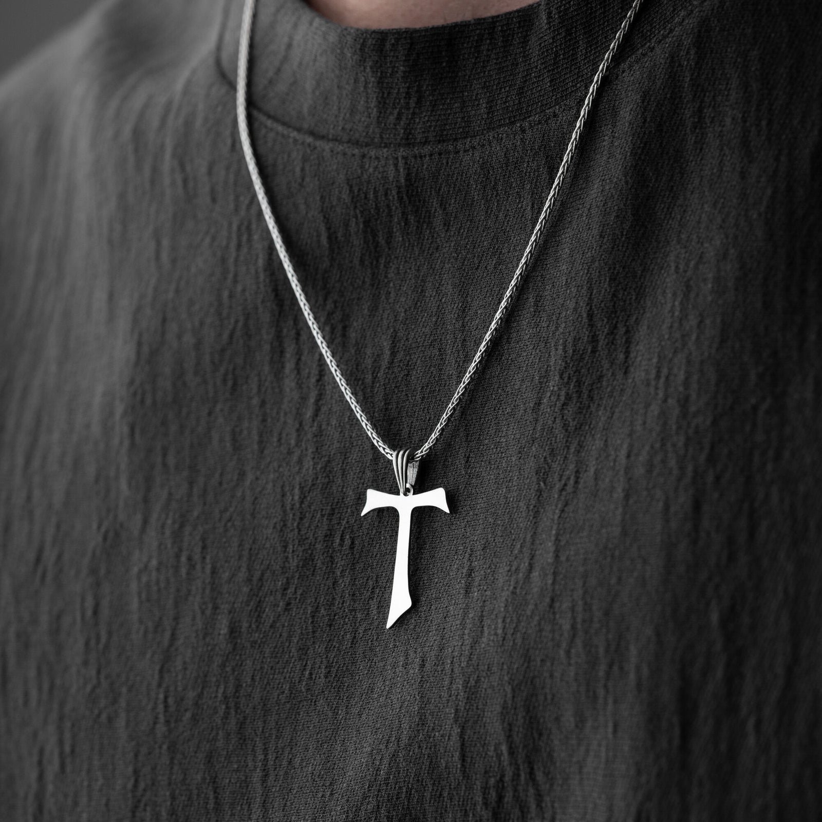 Tau Cross Necklace For Men
