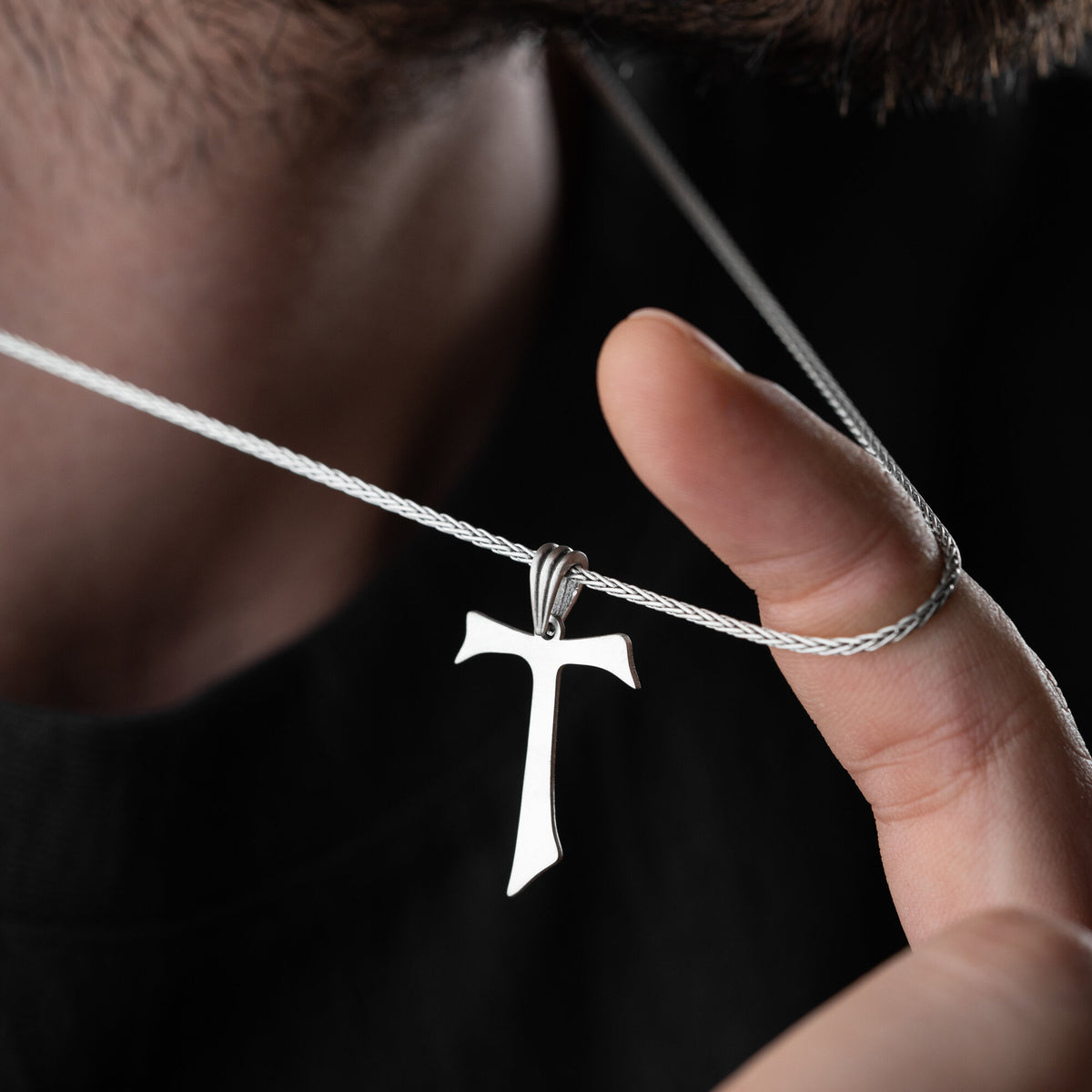 Tau Cross Necklace For Men