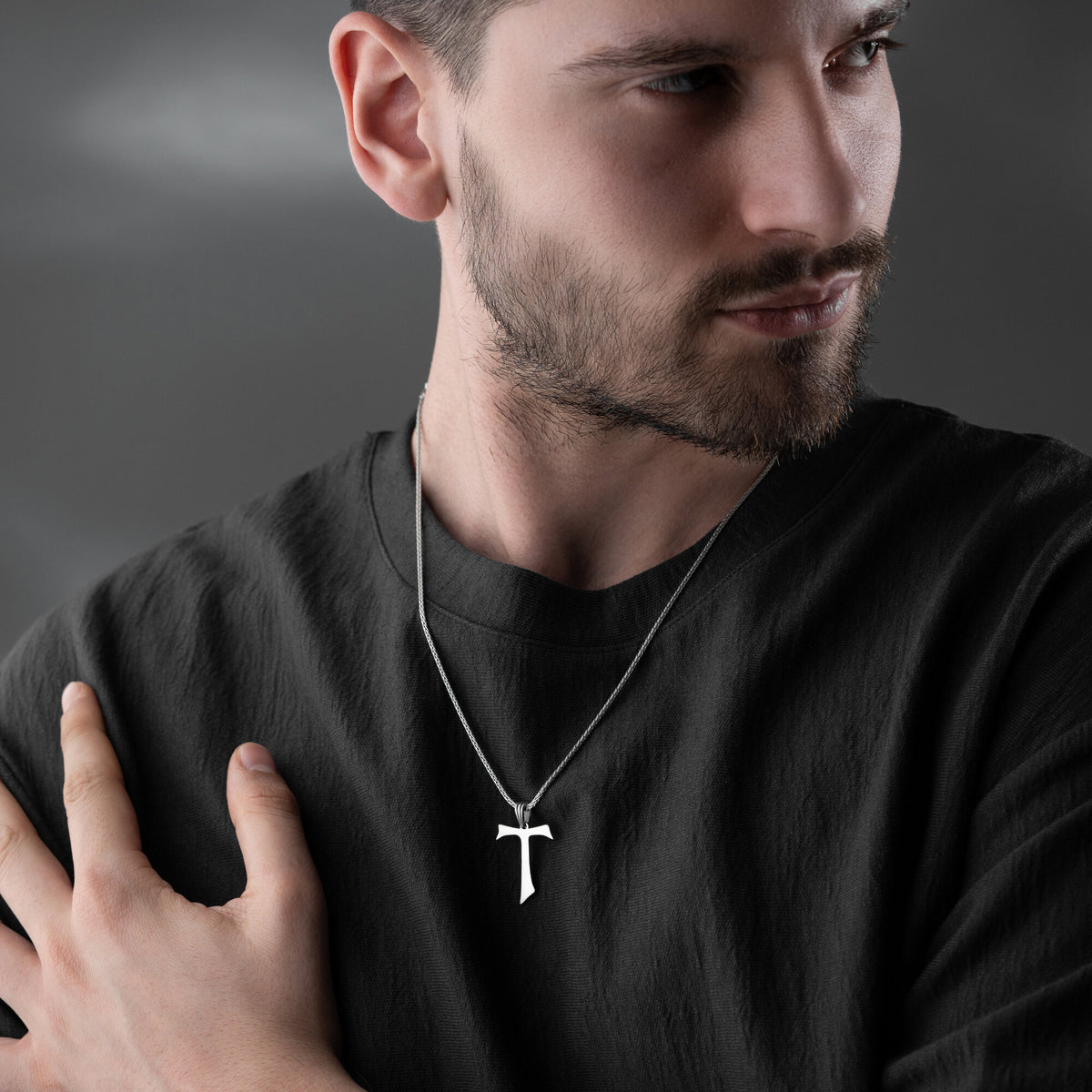Tau Cross Necklace For Men