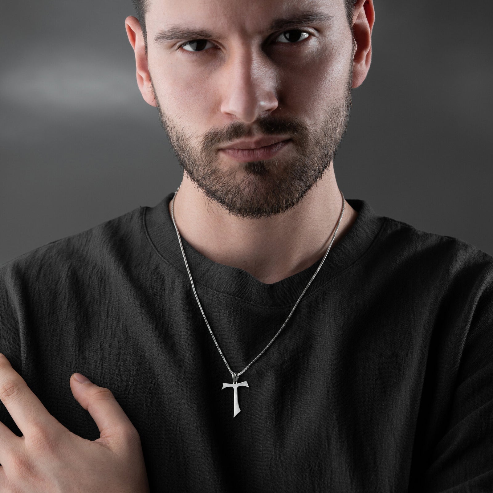 Tau Cross Necklace For Men