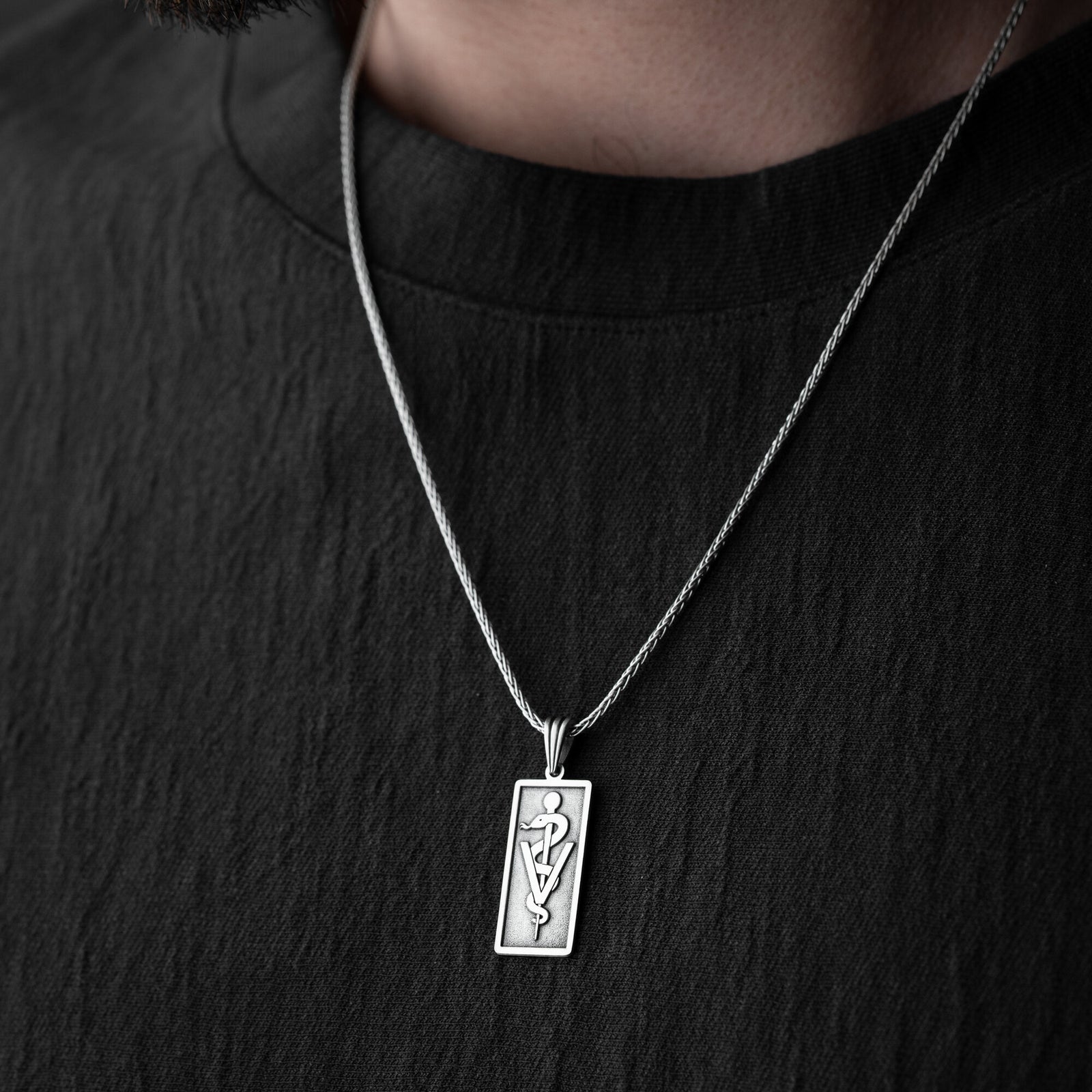 Men’s Veterinary Symbol Necklace