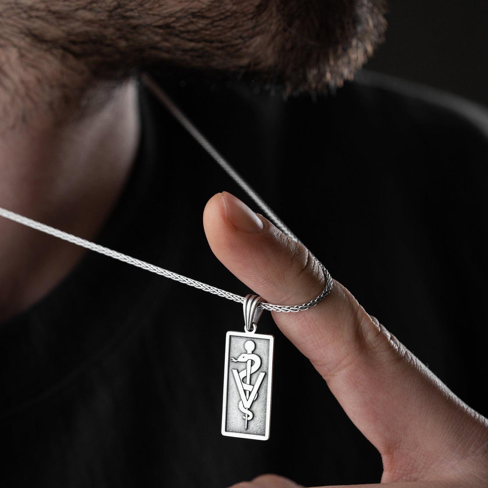 Men’s Veterinary Symbol Necklace