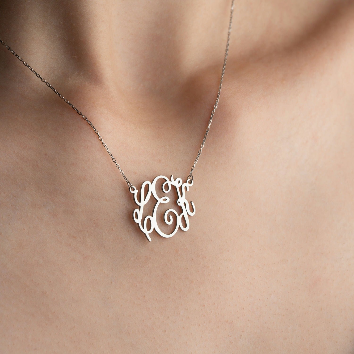 Custom Monogram Necklace