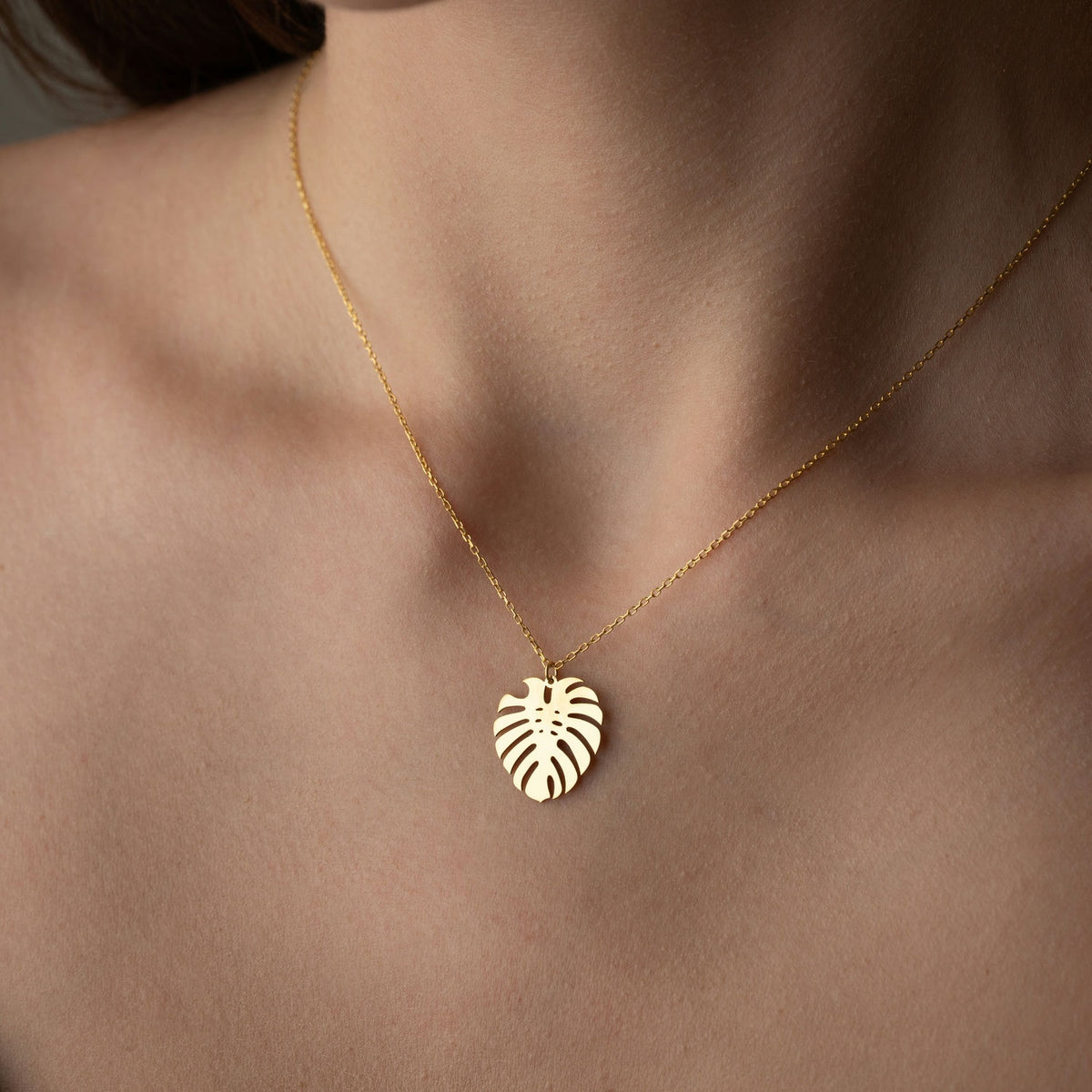 Monstera Leaf Necklace | Gift for Plant Mum
