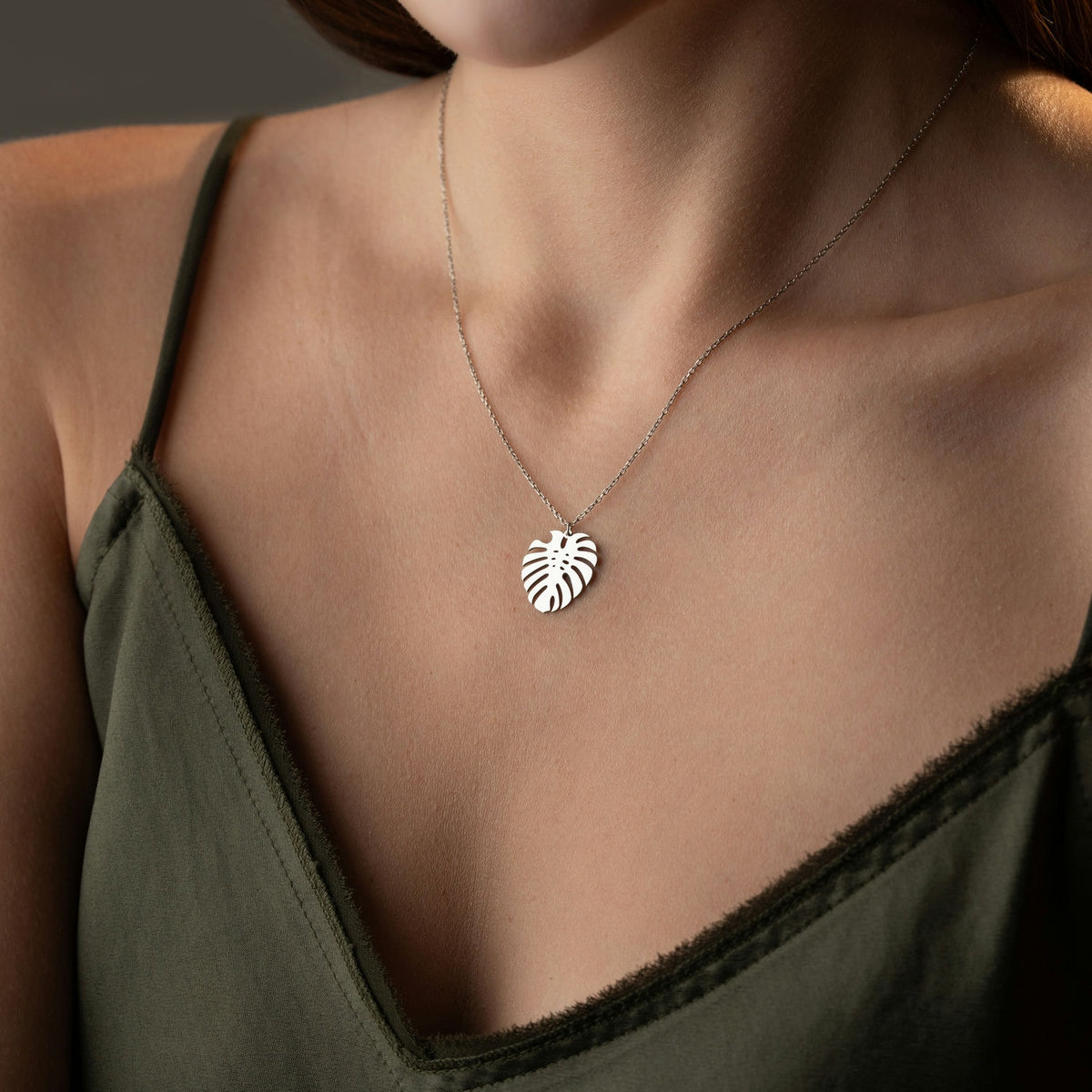 Monstera Leaf Necklace | Gift for Plant Mum
