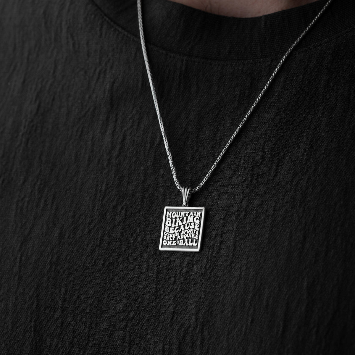 Mountain Biking Attitude Necklace For Men