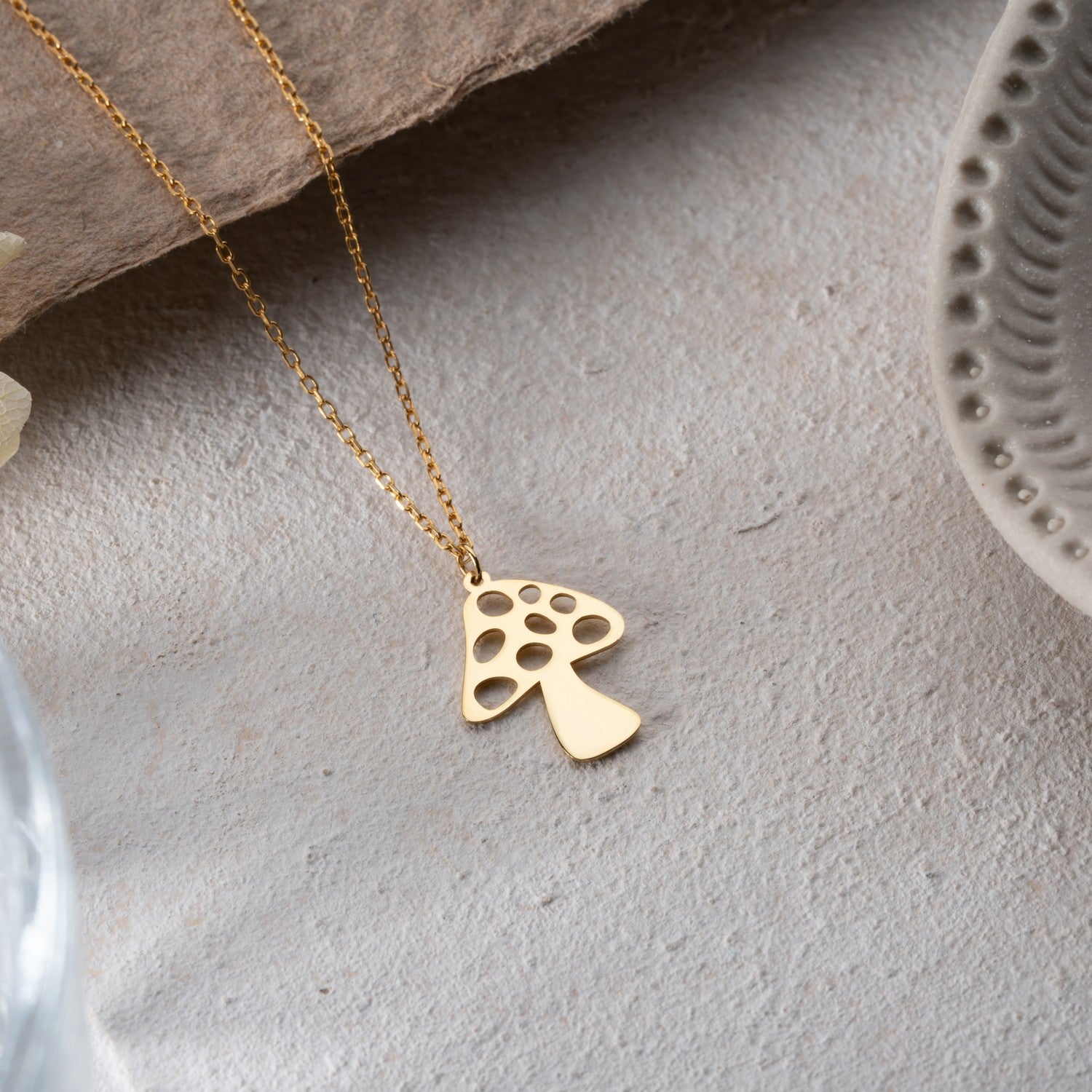 Whimsical Mushroom Necklace | Cottagecore Gift for Her