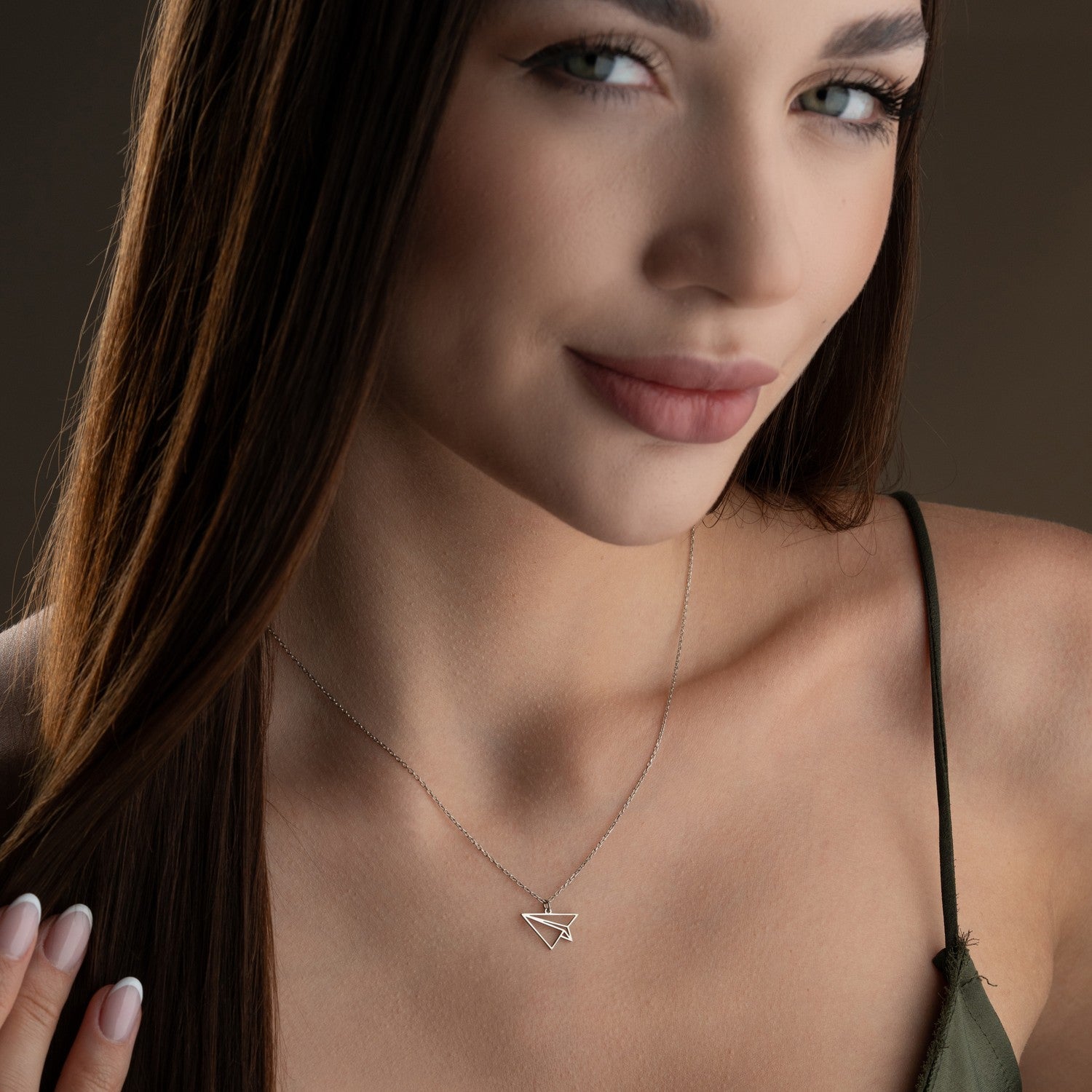 Paper Airplane Necklace | Long Distance Relationship Gift