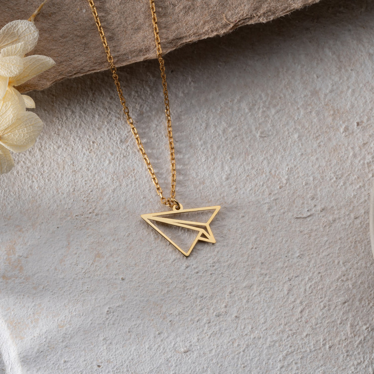 Paper Airplane Necklace | Long Distance Relationship Gift