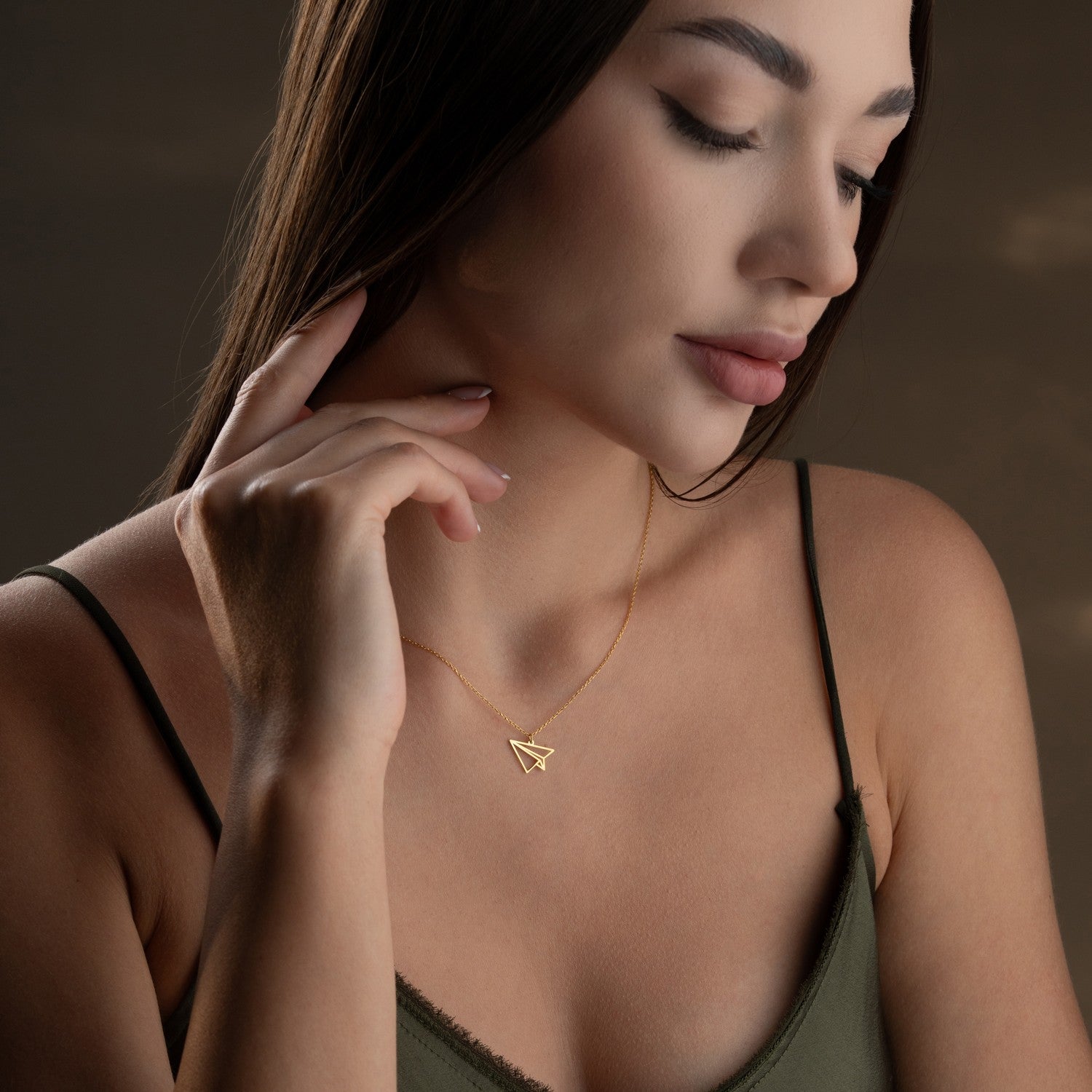 Paper Airplane Necklace | Long Distance Relationship Gift