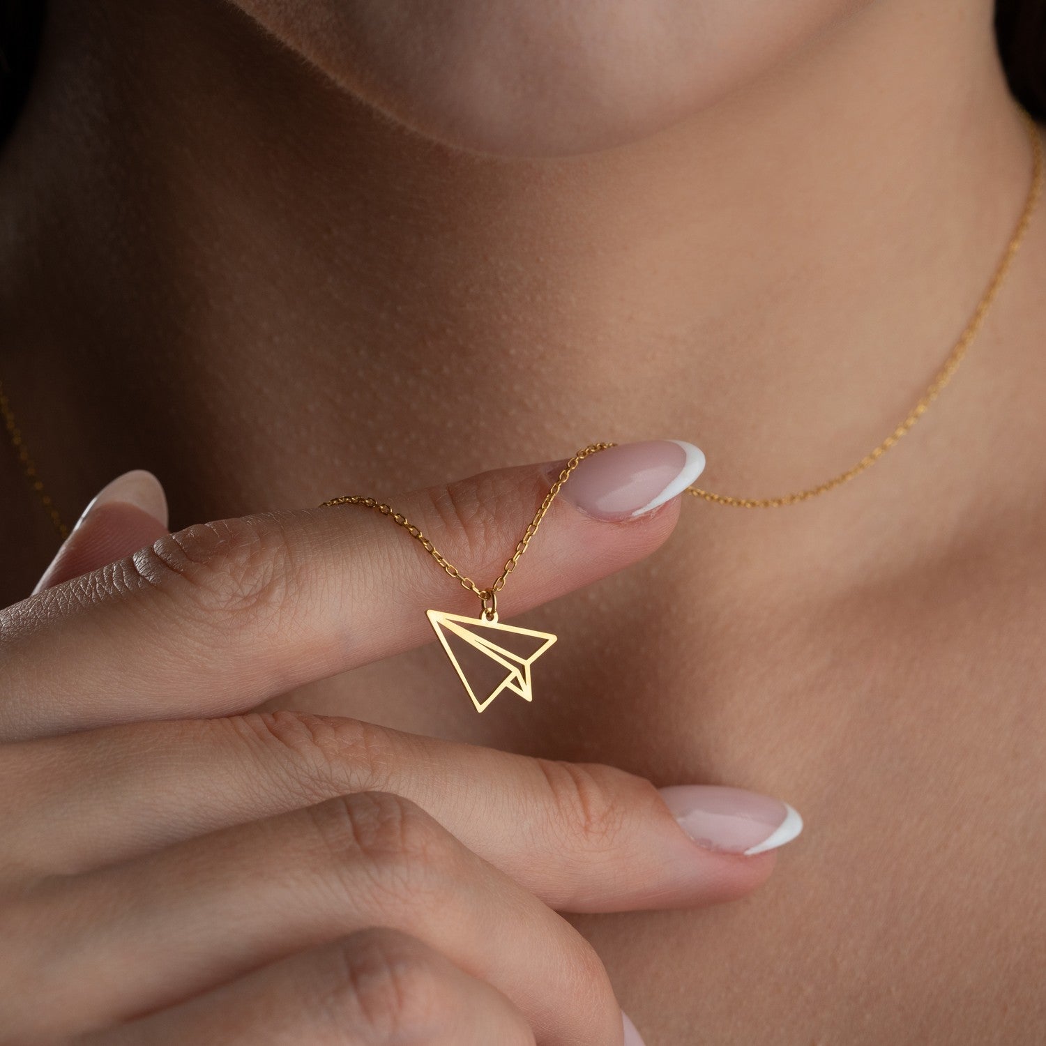 Paper Airplane Necklace | Long Distance Relationship Gift