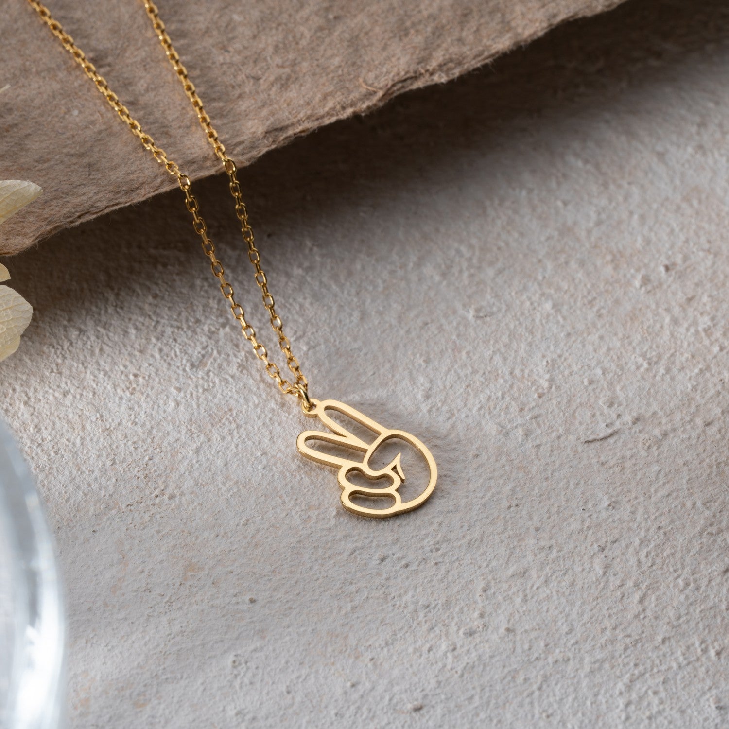 Peace Sign Necklace | Good Vibes Gift for Friend
