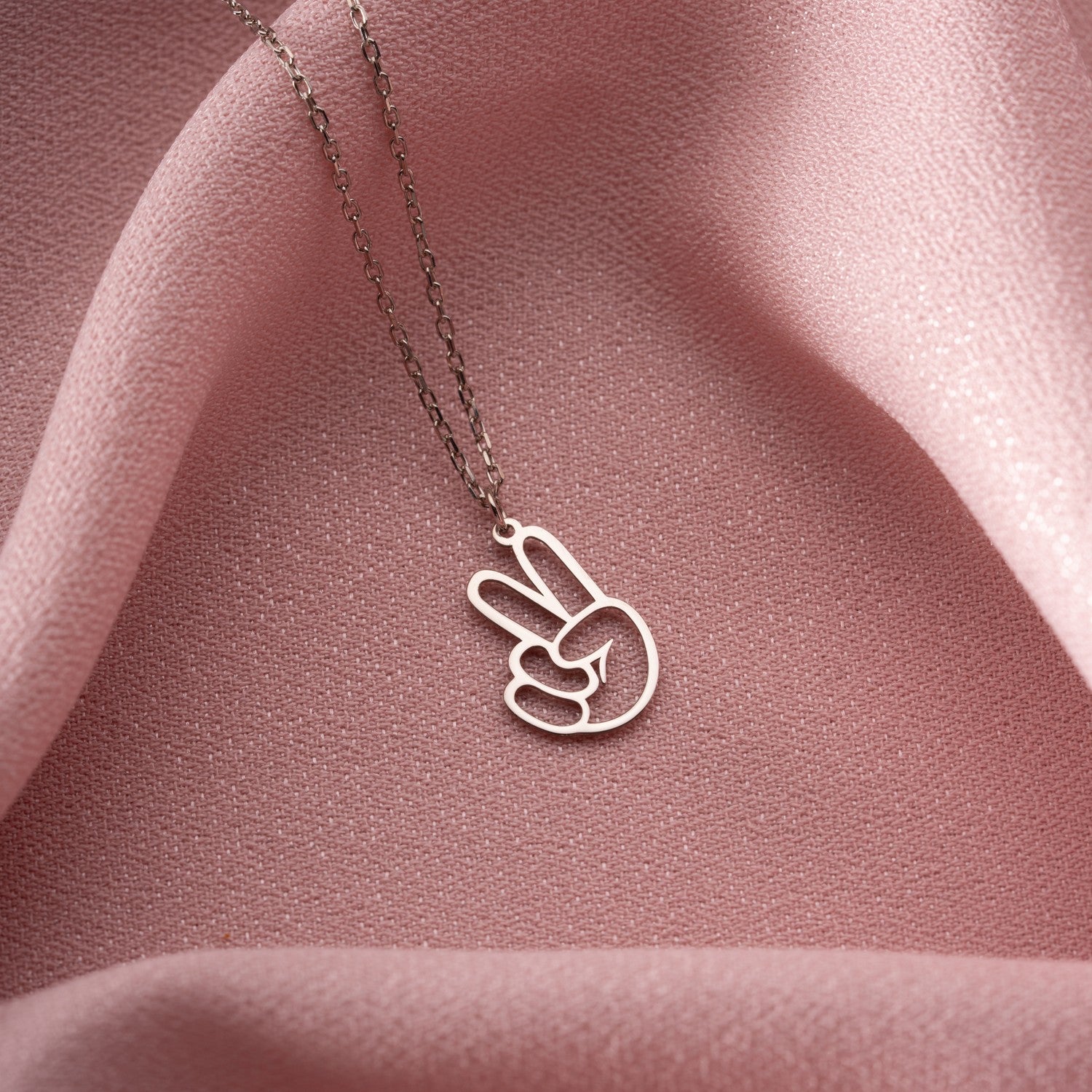 Peace Sign Necklace | Good Vibes Gift for Friend