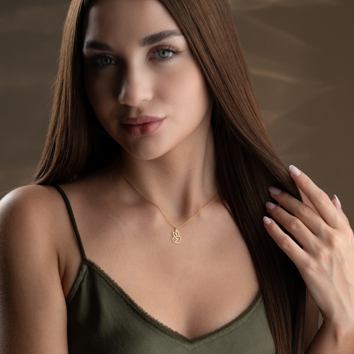 Peace Sign Necklace | Good Vibes Gift for Friend