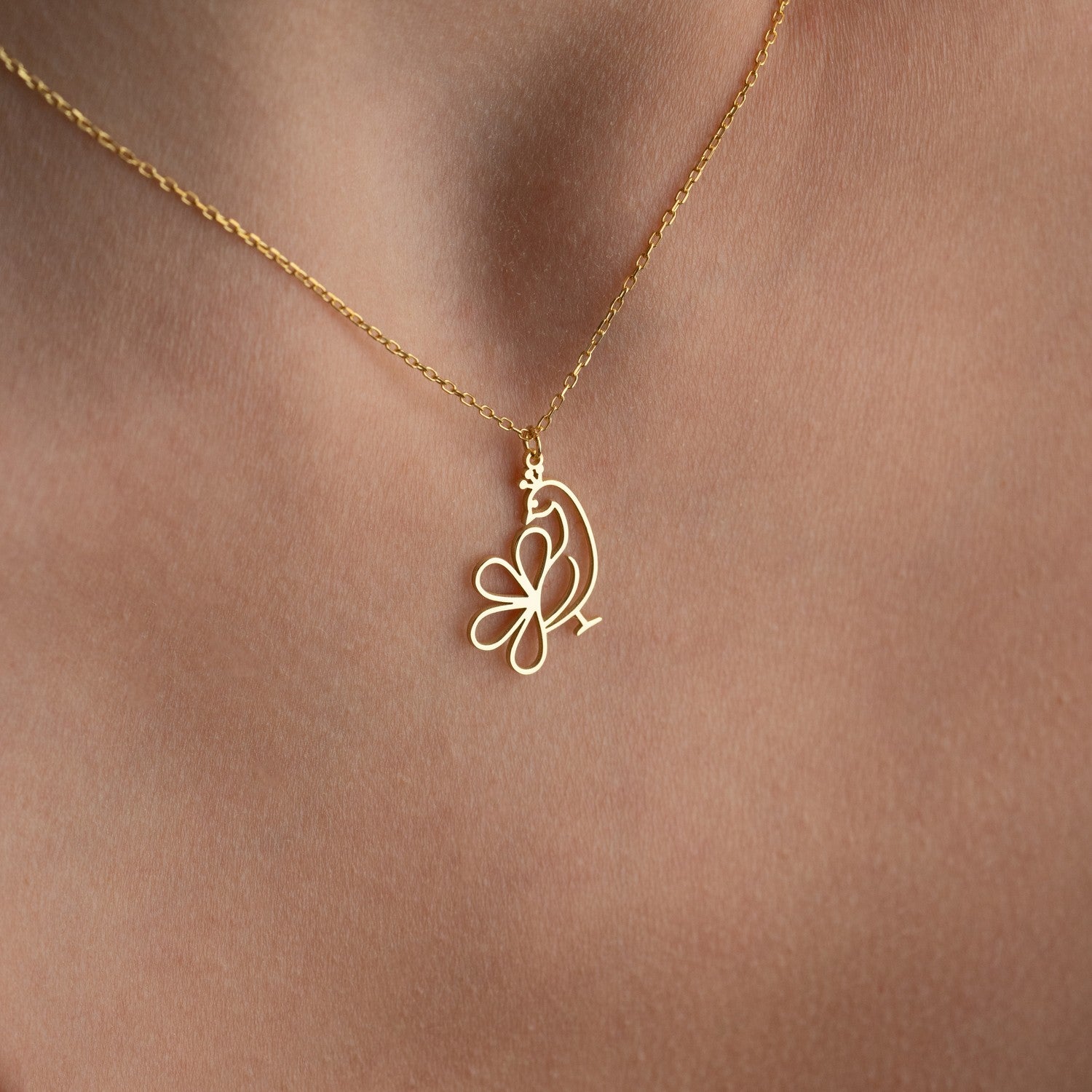 Peacock Necklace | Symbol of Beauty Gift