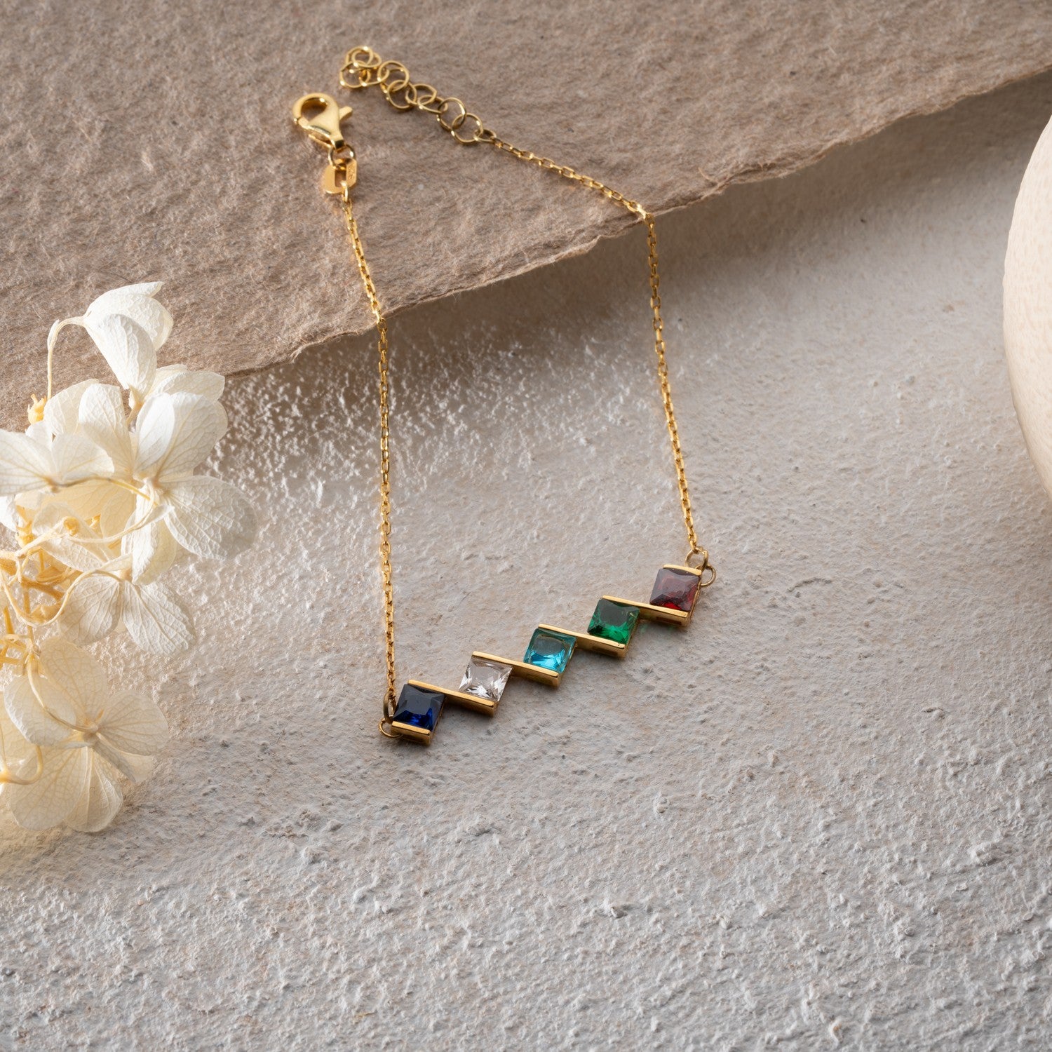 Personalised Family Birthstone Bracelet