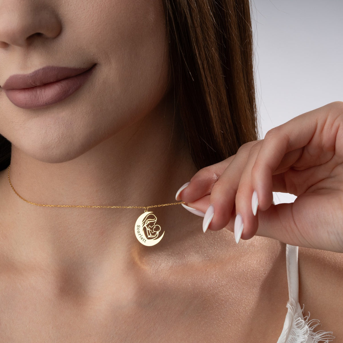 Personalised Mother & Baby Necklace