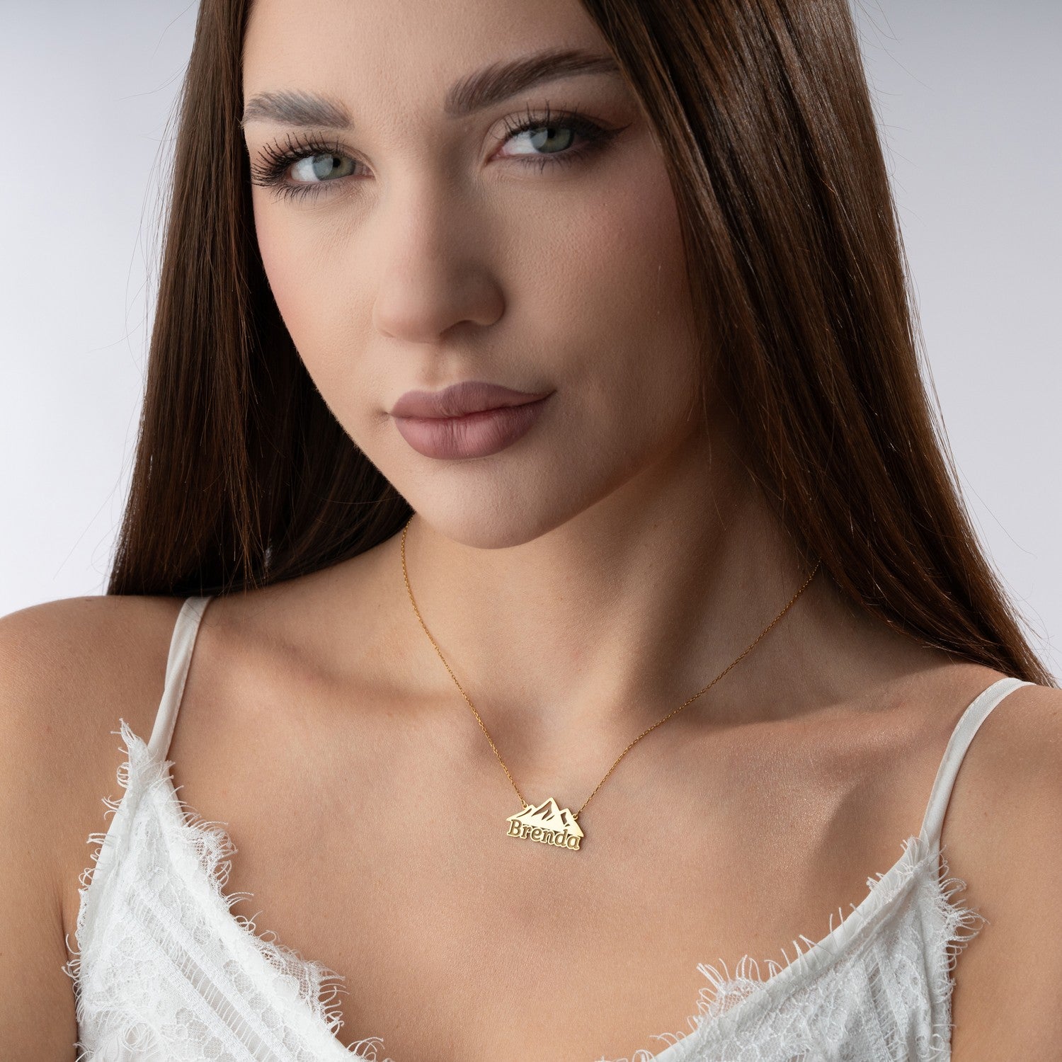 Personalised Mountain Name Necklace | Gift for Adventurer