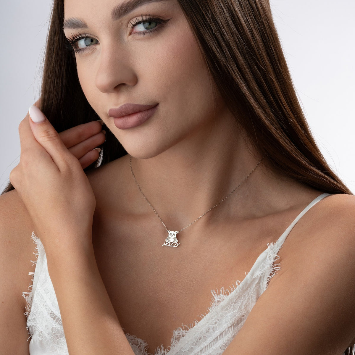 Personalised Panda Name Necklace