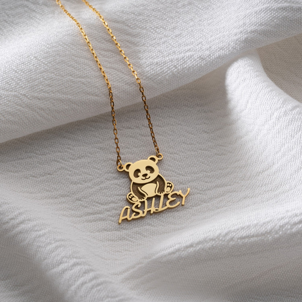 Personalised Panda Name Necklace