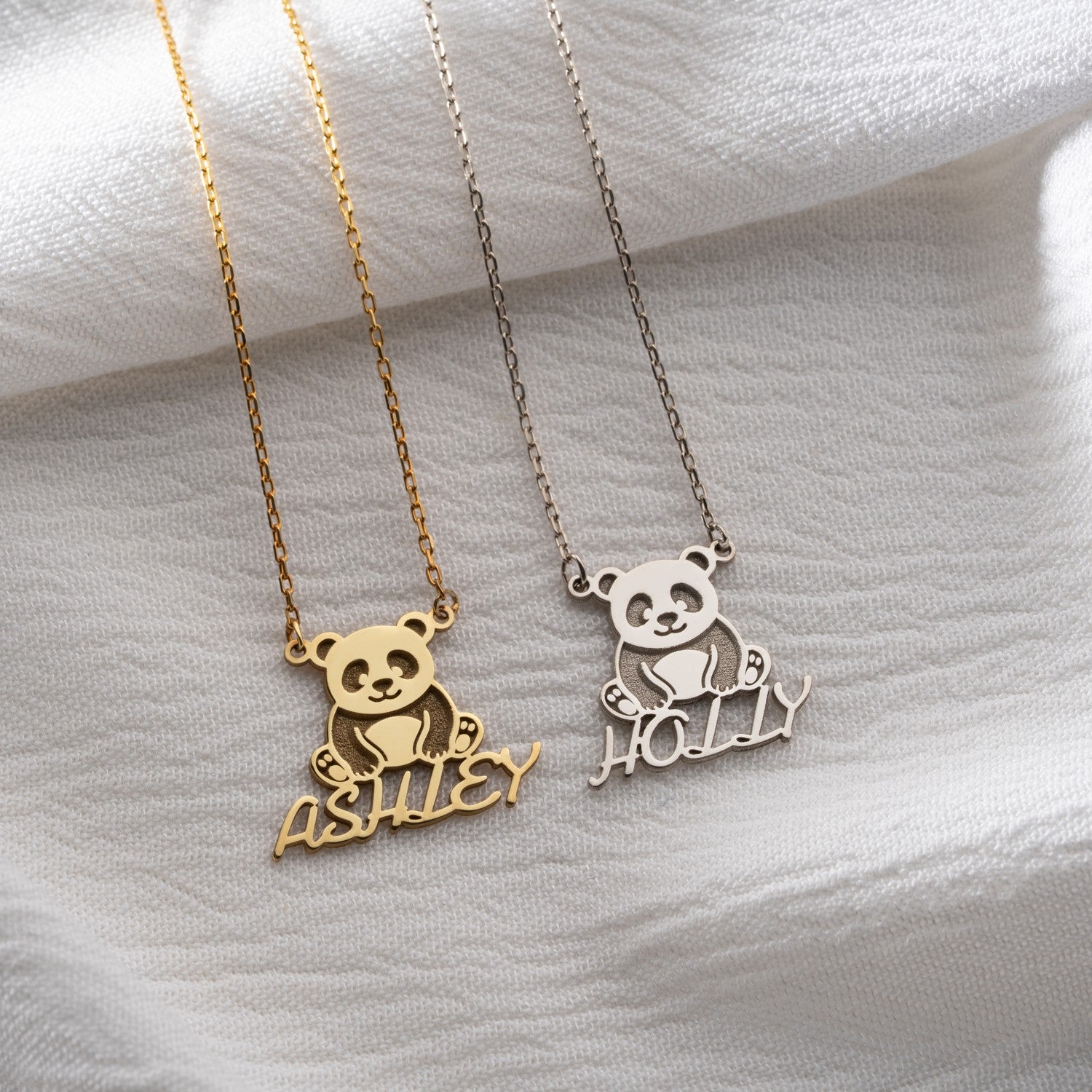 Personalised Panda Name Necklace