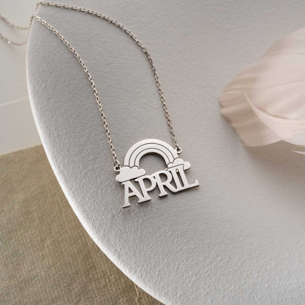 Personalised Rainbow Name Necklace | Gift for Rainbow Baby