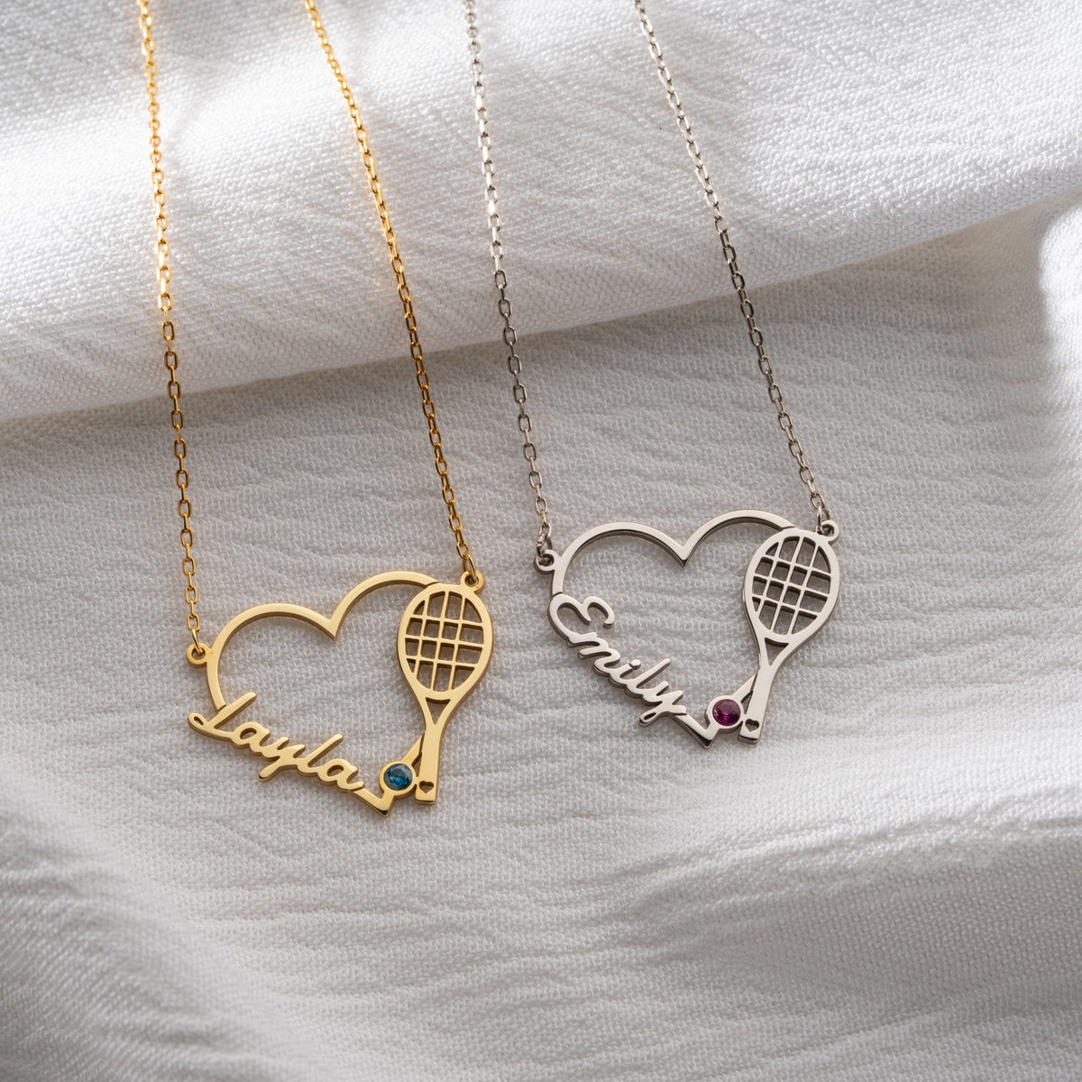 Personalised Tennis Necklace | Gift for Tennis Player