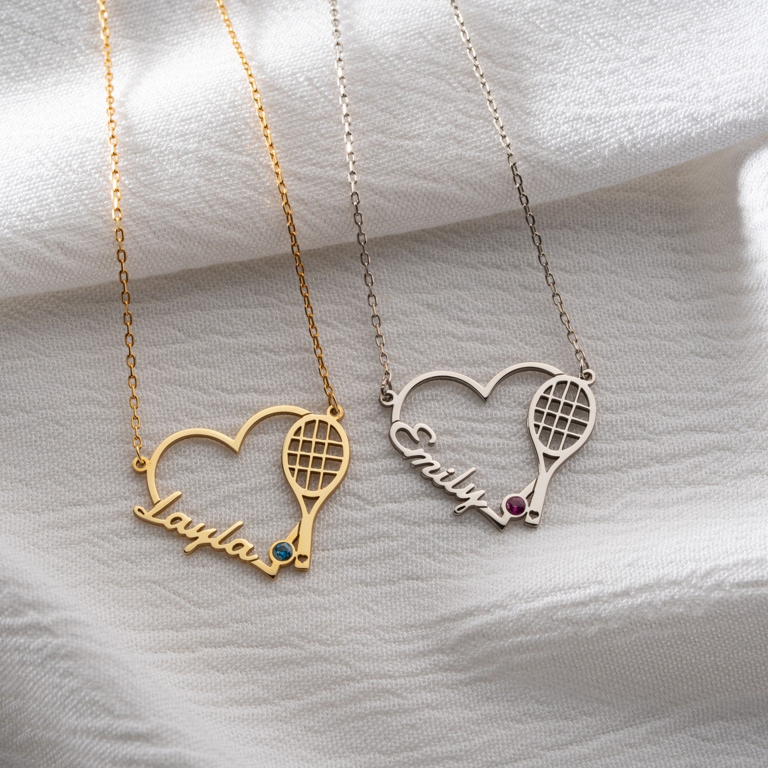 Personalised Tennis Necklace | Gift for Tennis Player