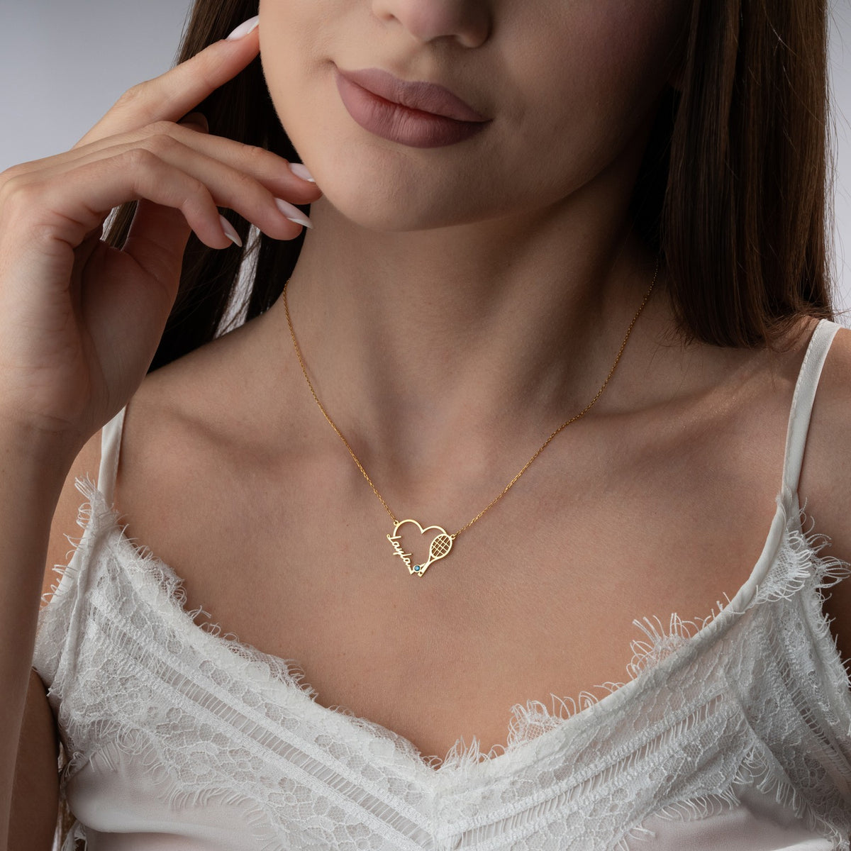 Personalised Tennis Necklace | Gift for Tennis Player