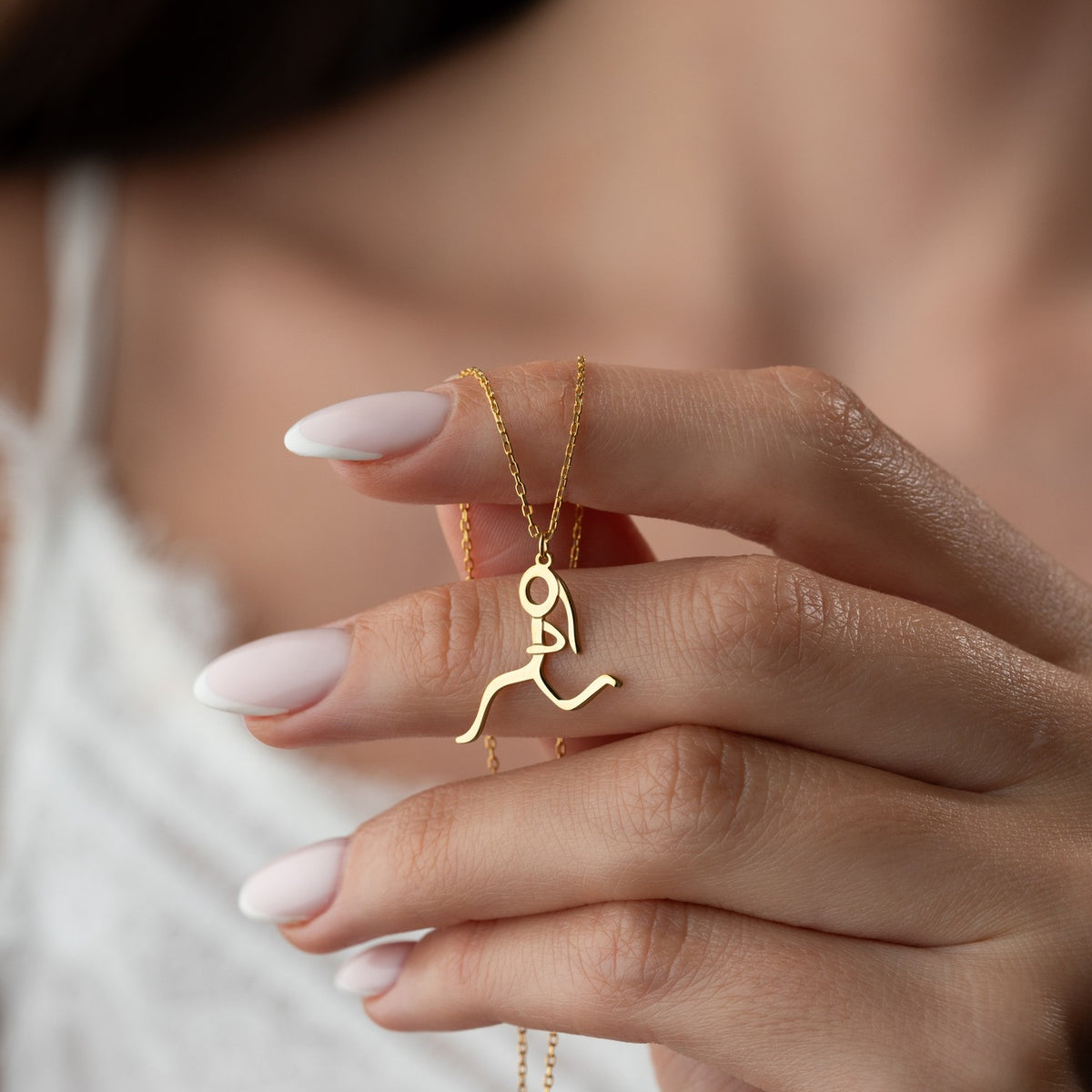 Runner Girl Necklace | Gift for Marathon Runner