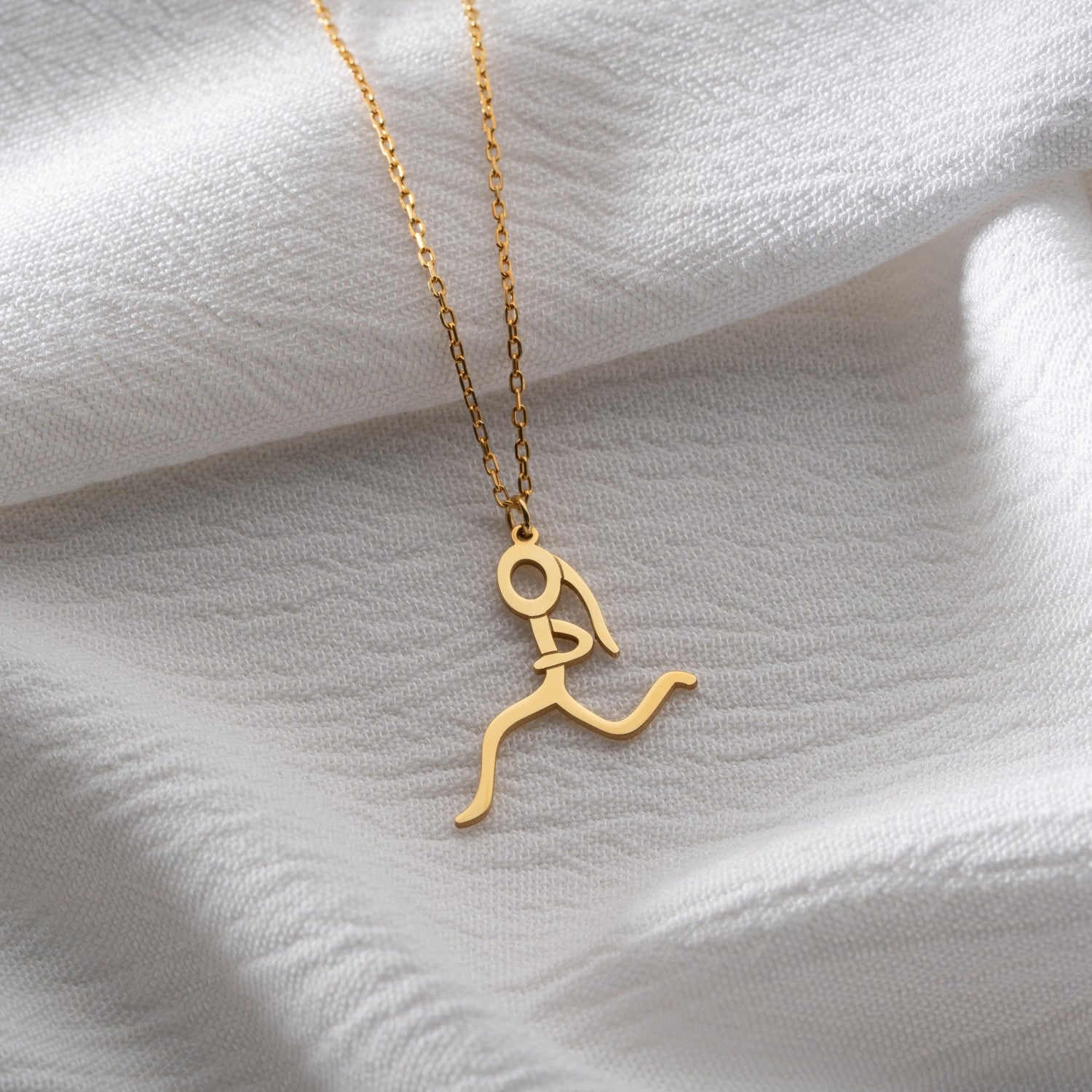 Runner Girl Necklace | Gift for Marathon Runner