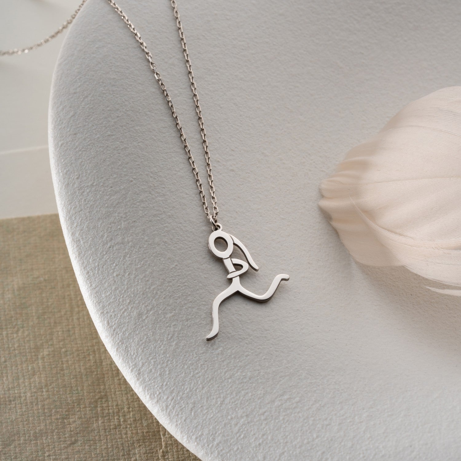 Runner Girl Necklace | Gift for Marathon Runner