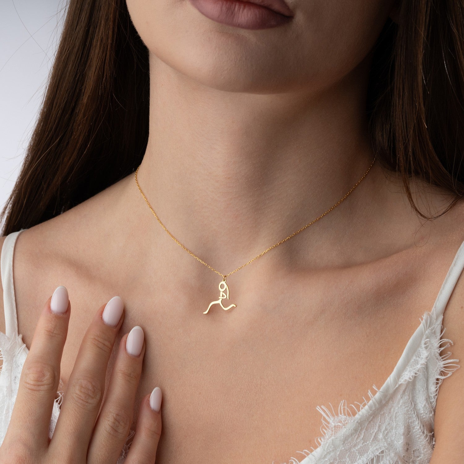 Runner Girl Necklace | Gift for Marathon Runner