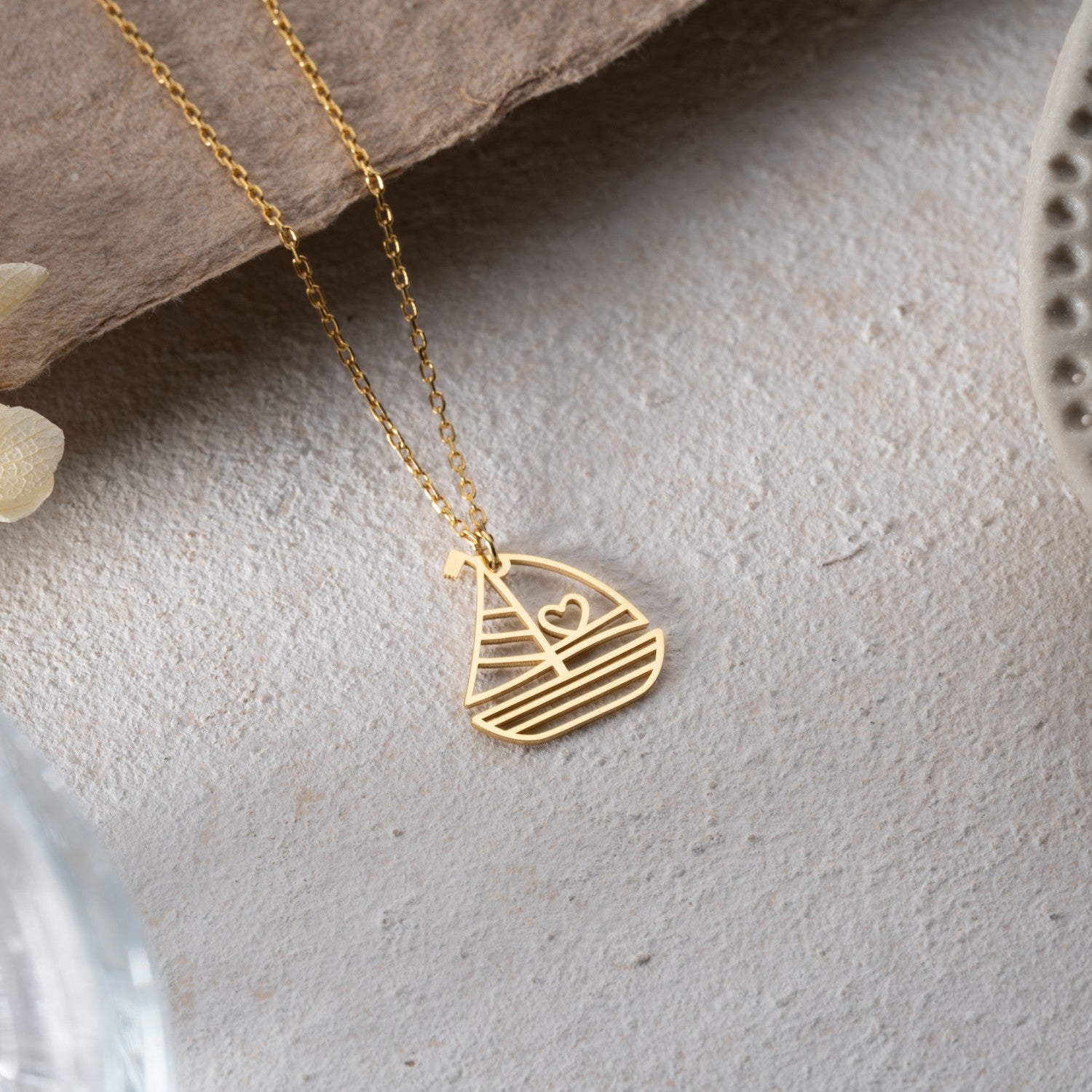 Sailboat Necklace | Gift for Sea Lover